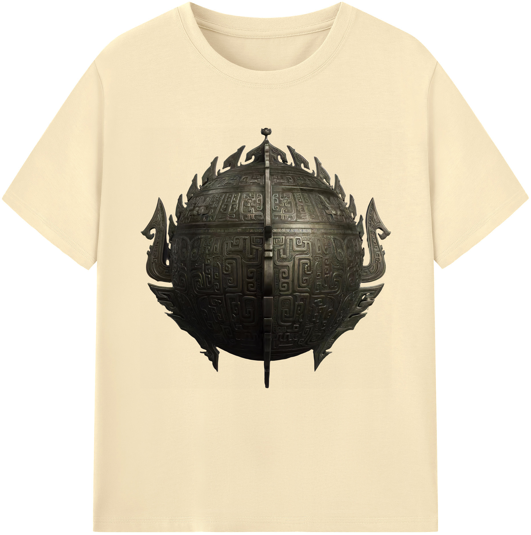 （画像用） Ne Zha 2 ナタ 魔童の大暴れ 綿100％半袖Tシャツ（フロントプリント）
