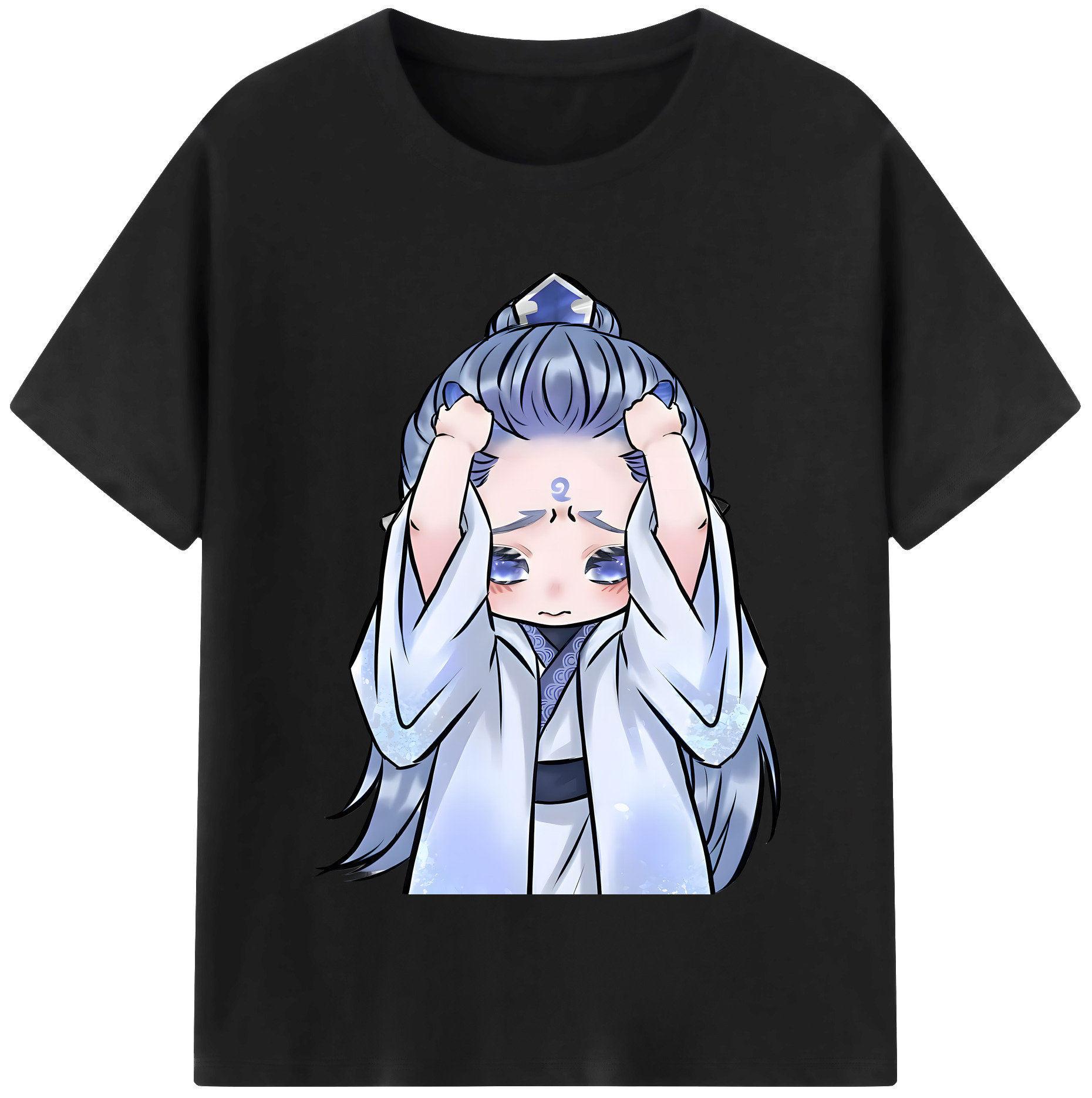 （画像用） Ne Zha 2 ナタ 魔童の大暴れ 綿100％半袖Tシャツ（フロントプリント）