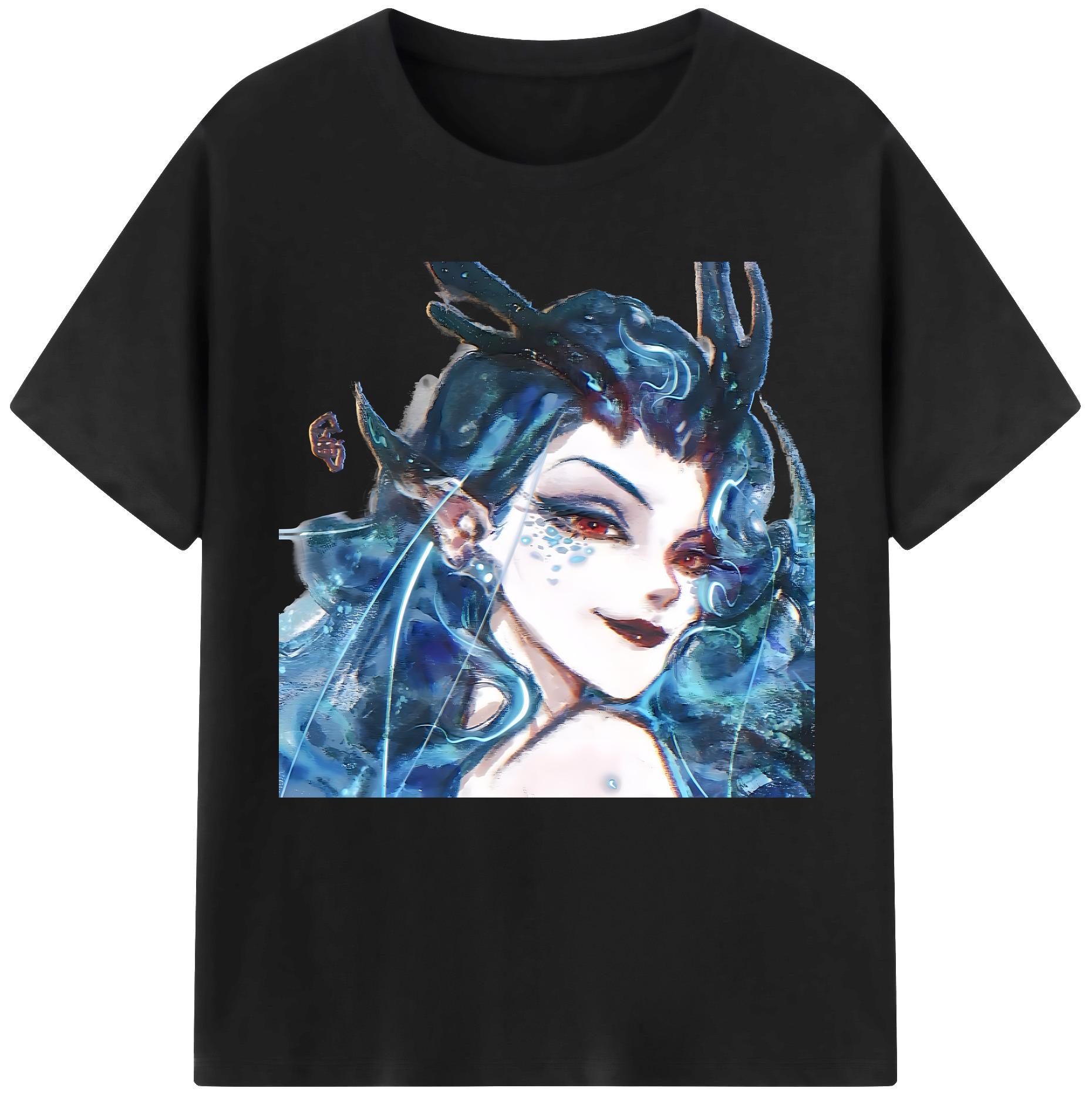 （画像用） Ne Zha 2 ナタ 魔童の大暴れ 綿100％半袖Tシャツ（フロントプリント）