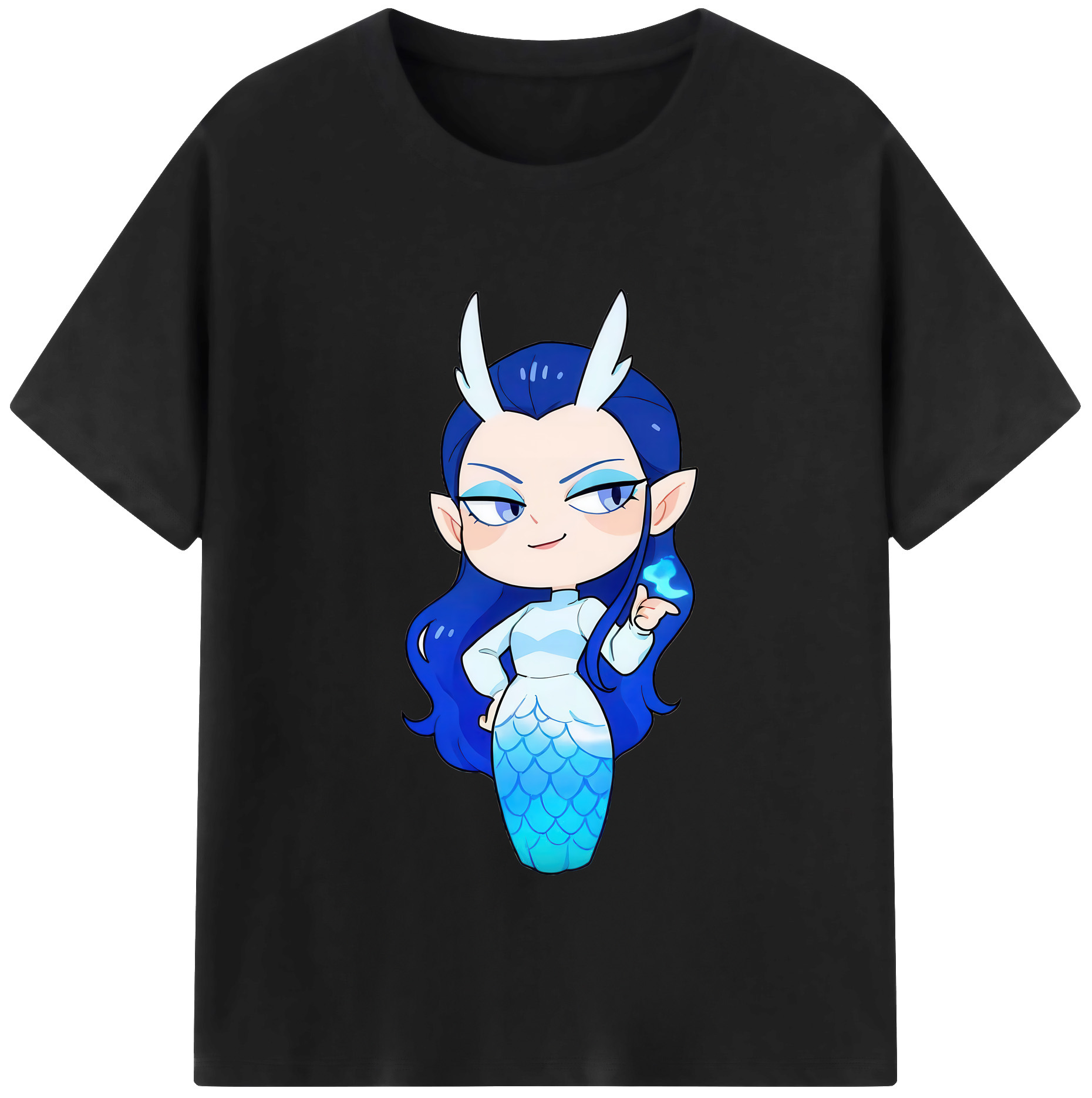 （画像用） Ne Zha 2 ナタ 魔童の大暴れ 綿100％半袖Tシャツ（フロントプリント）