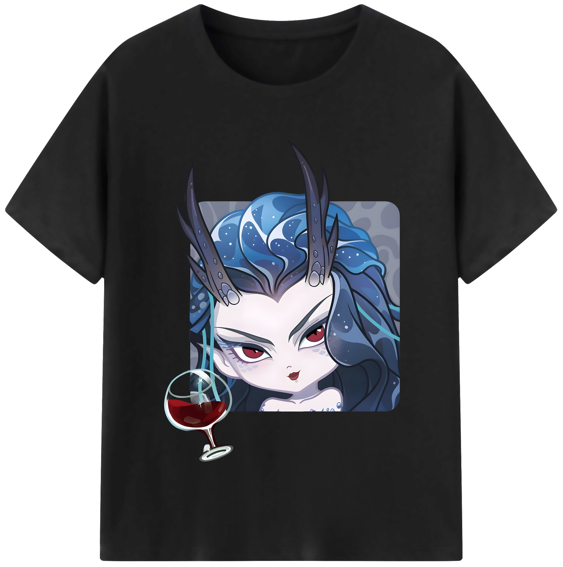 （画像用） Ne Zha 2 ナタ 魔童の大暴れ 綿100％半袖Tシャツ（フロントプリント）