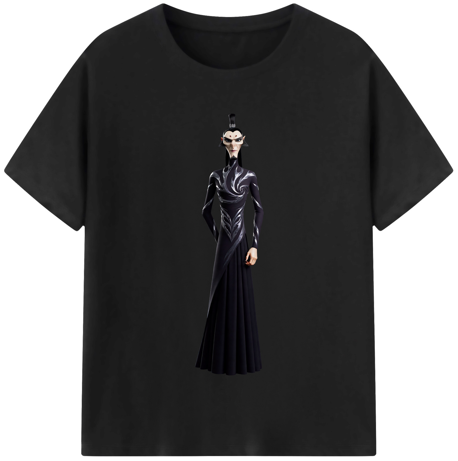 （画像用） Ne Zha 2 ナタ 魔童の大暴れ 綿100％半袖Tシャツ（フロントプリント）