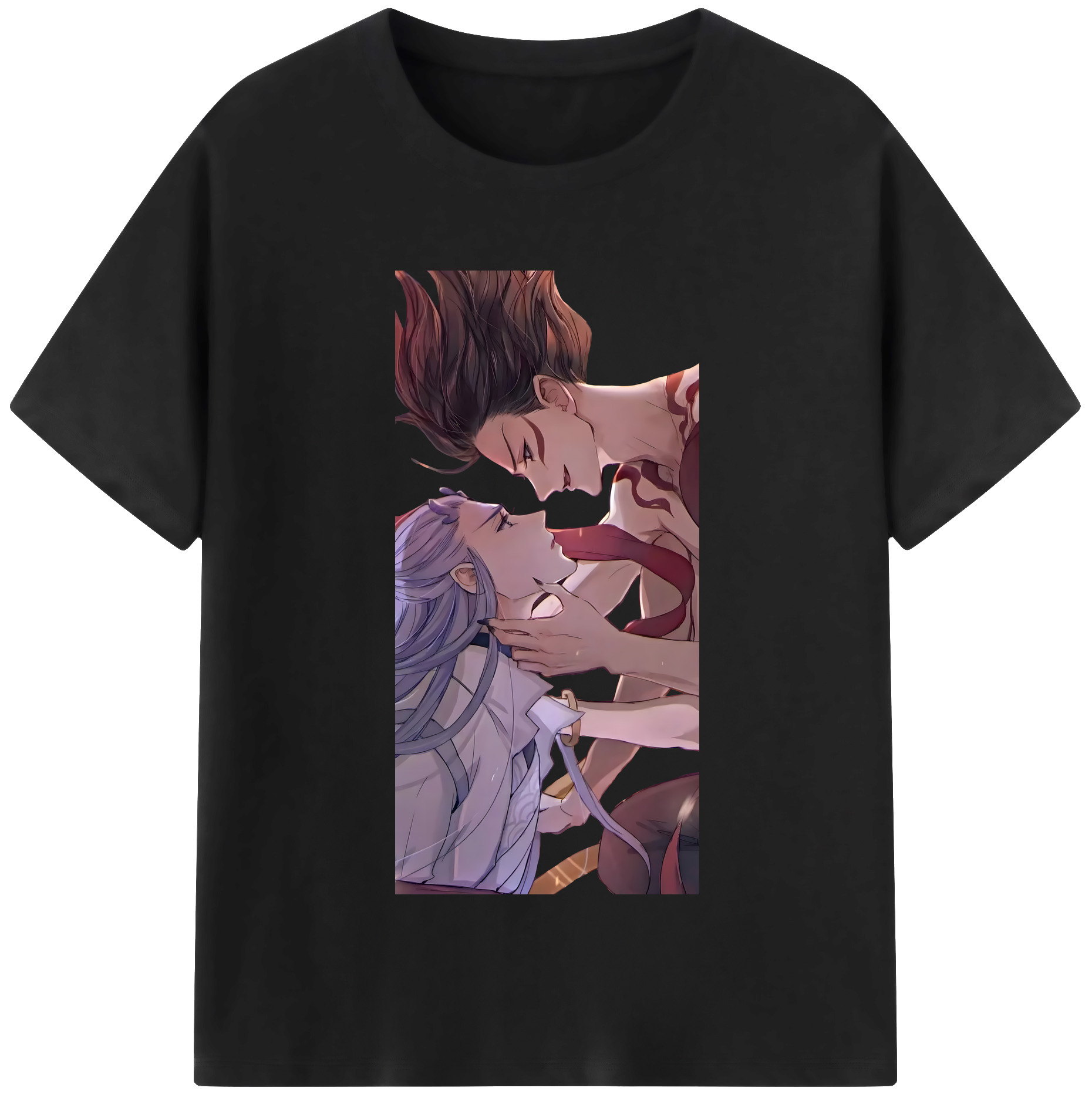 （画像用） Ne Zha 2 ナタ 魔童の大暴れ 綿100％半袖Tシャツ（フロントプリント）