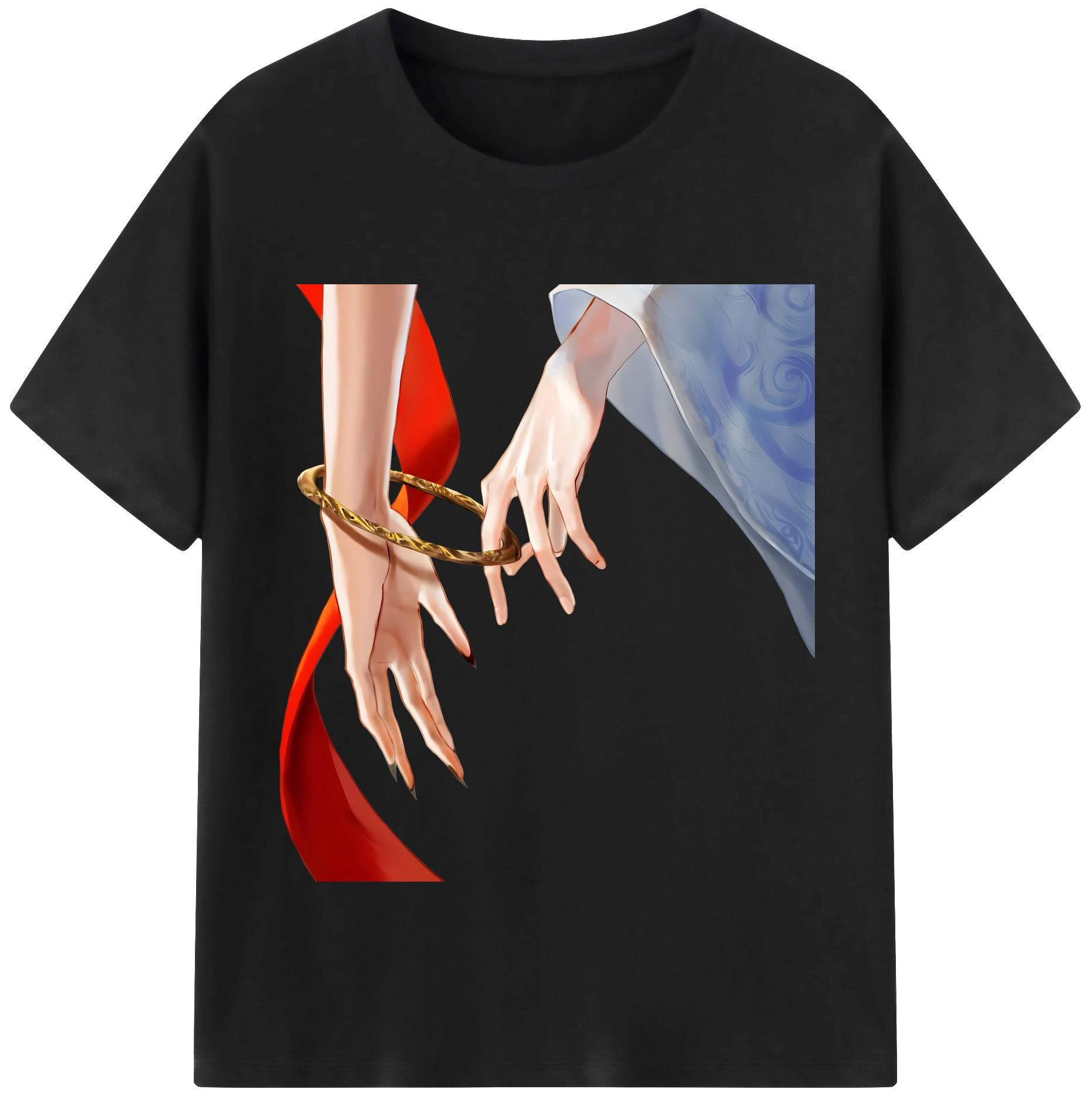 （画像用） Ne Zha 2 ナタ 魔童の大暴れ 綿100％半袖Tシャツ（フロントプリント）