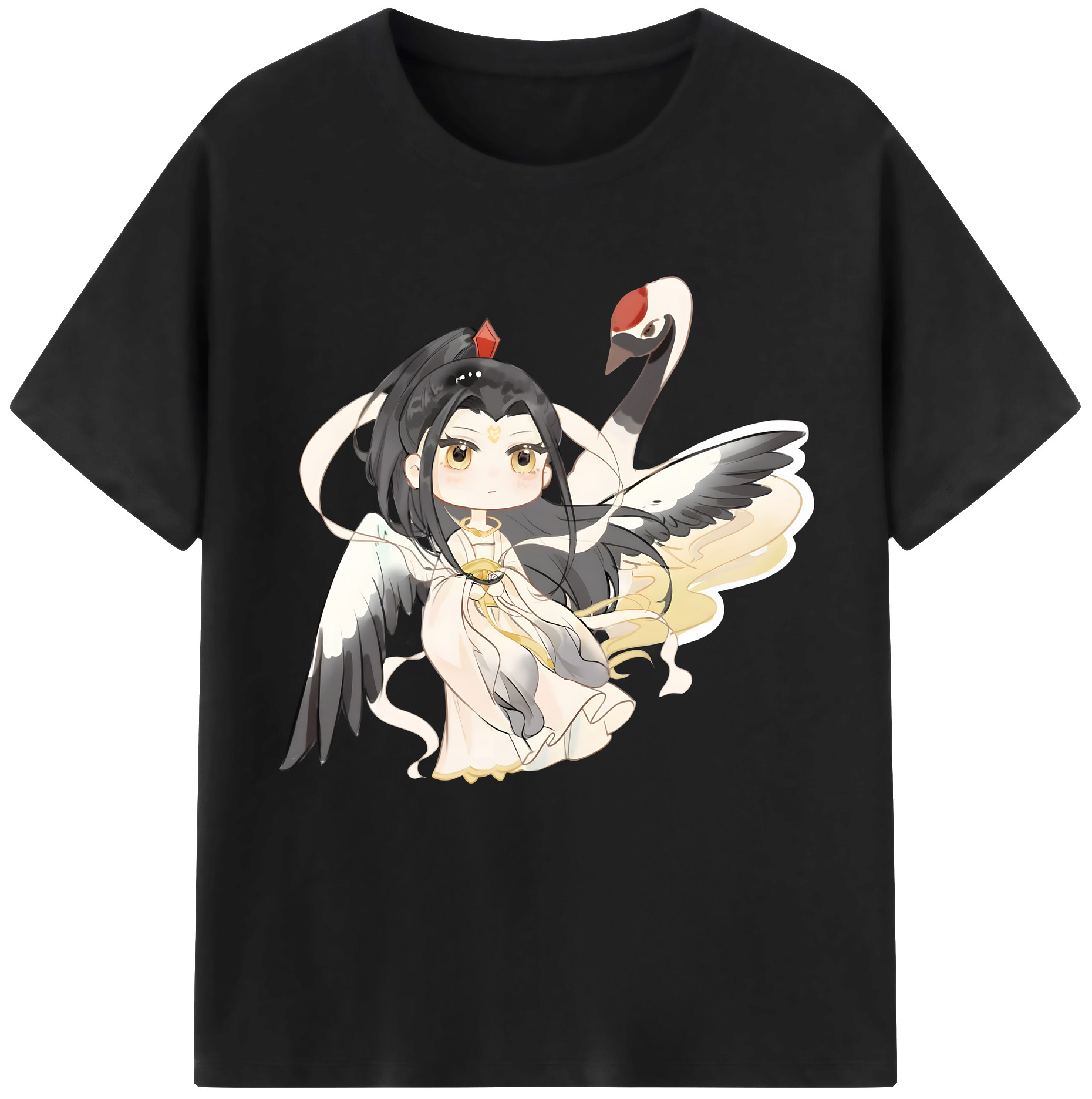 （画像用） Ne Zha 2 ナタ 魔童の大暴れ 綿100％半袖Tシャツ（フロントプリント）