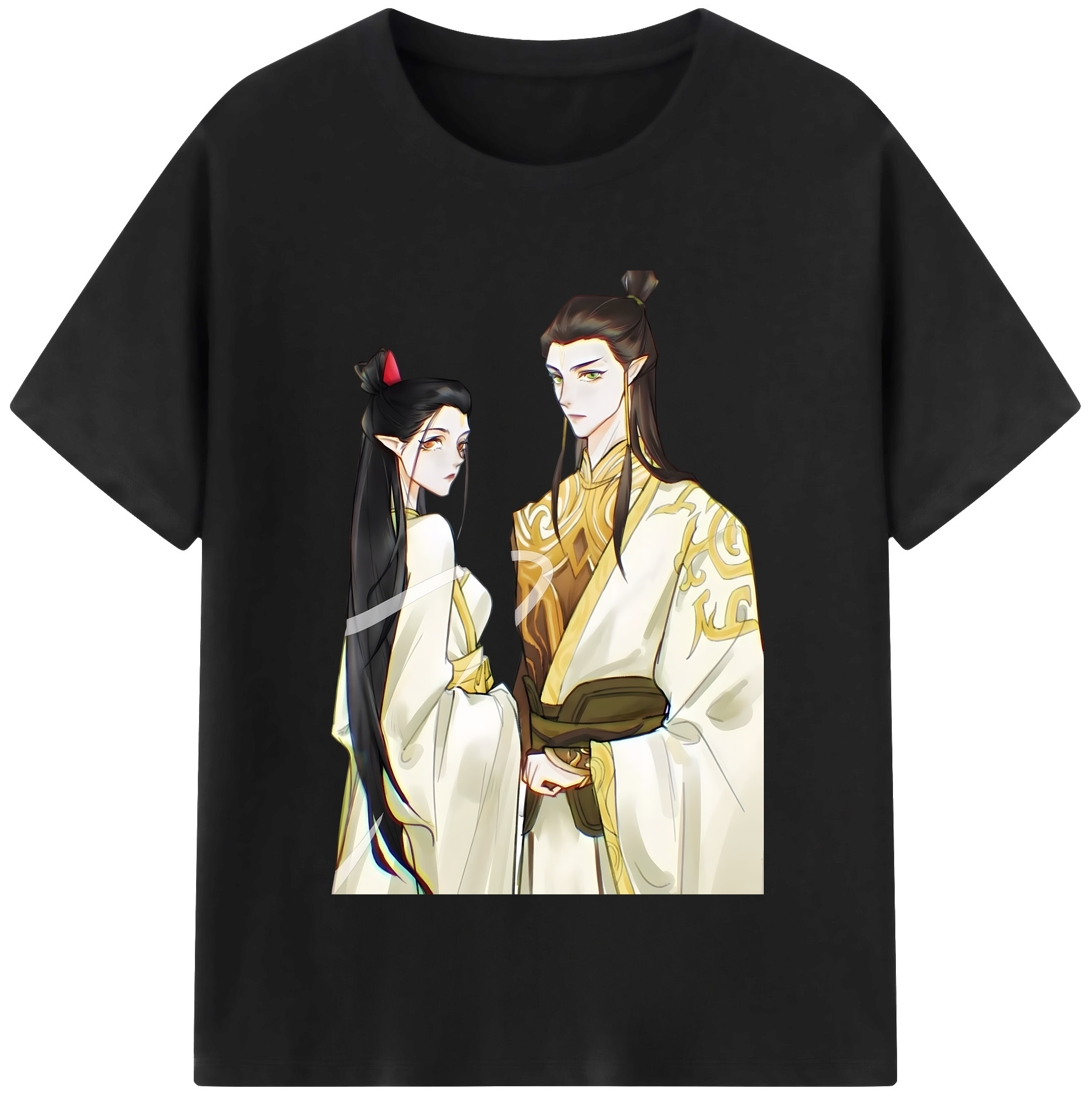 （画像用） Ne Zha 2 ナタ 魔童の大暴れ 綿100％半袖Tシャツ（フロントプリント）