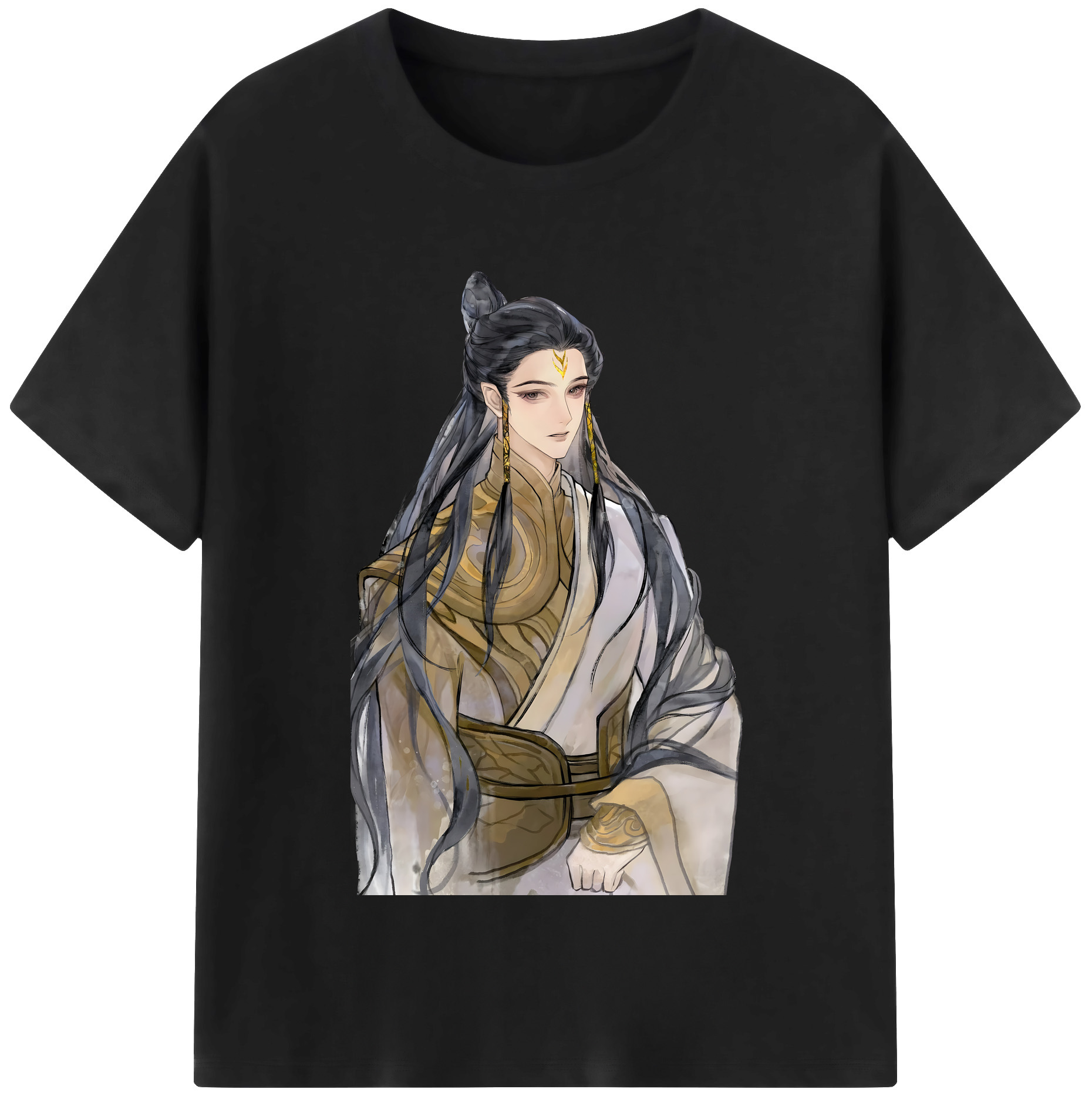 （画像用） Ne Zha 2 ナタ 魔童の大暴れ 綿100％半袖Tシャツ（フロントプリント）