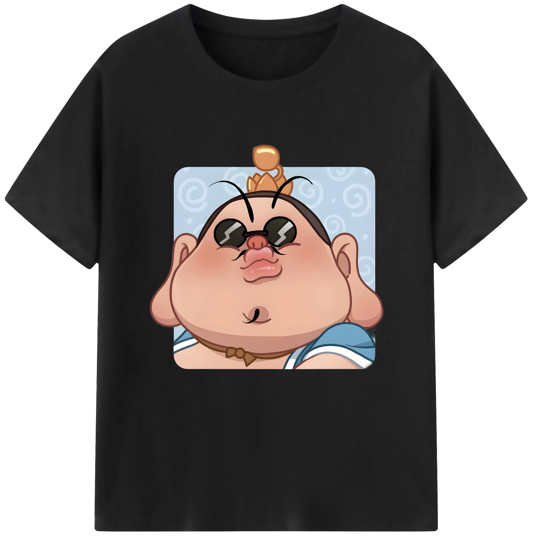 （画像用） Ne Zha 2 ナタ 魔童の大暴れ 綿100％半袖Tシャツ（フロントプリント）