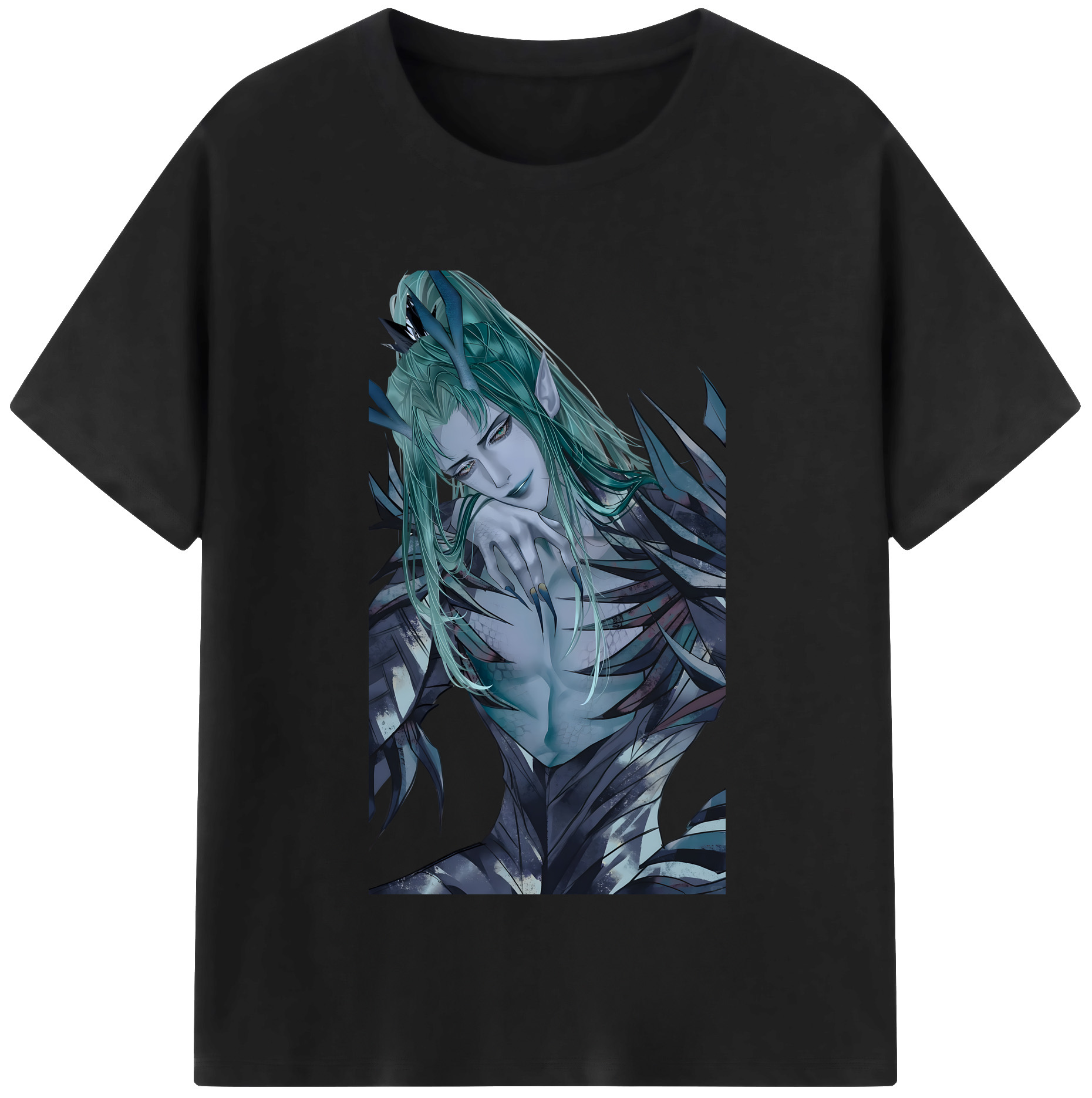 （画像用） Ne Zha 2 ナタ 魔童の大暴れ 綿100％半袖Tシャツ（フロントプリント）