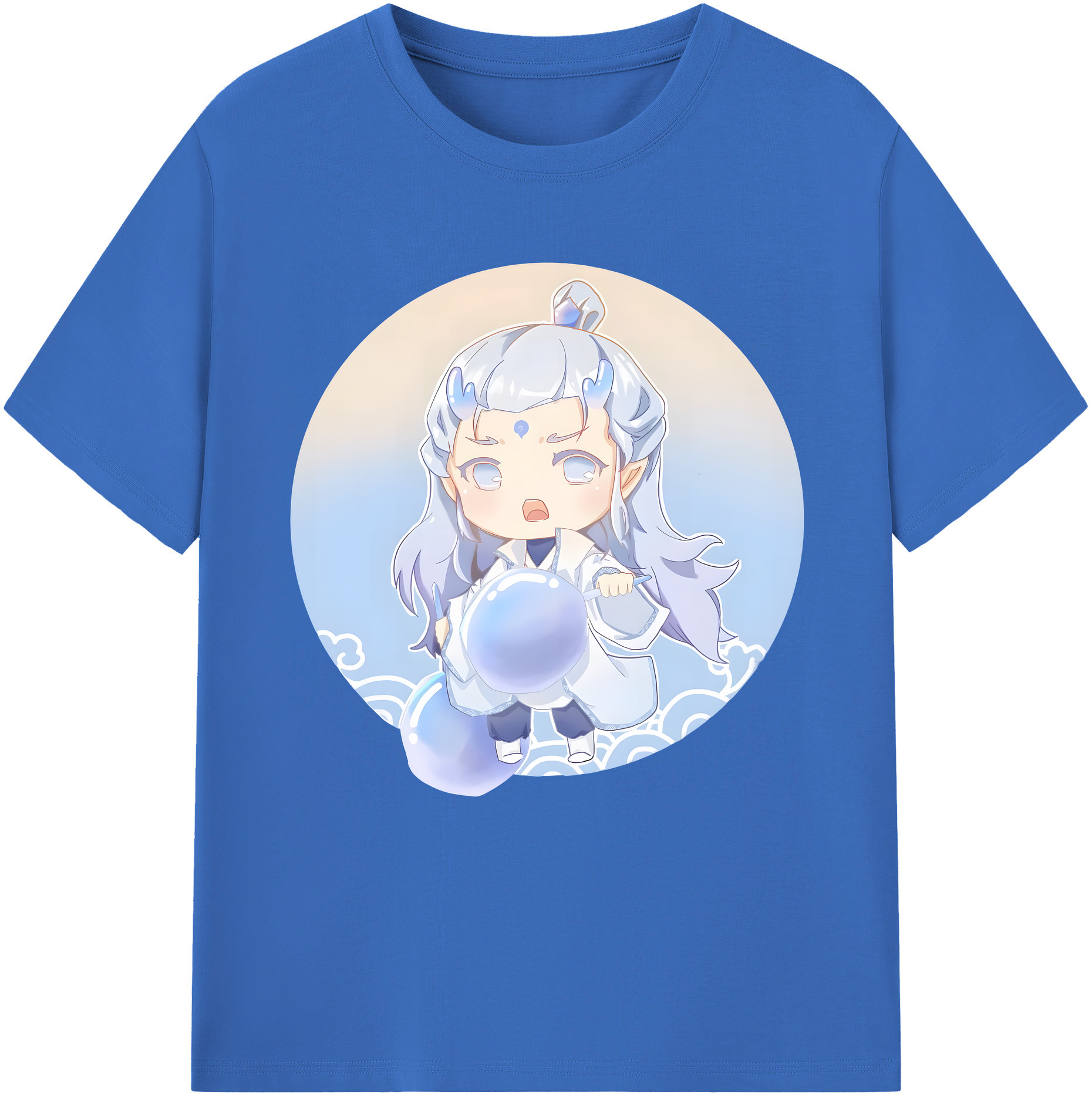 （画像用） Ne Zha 2 ナタ 魔童の大暴れ 綿100％半袖Tシャツ（フロントプリント）