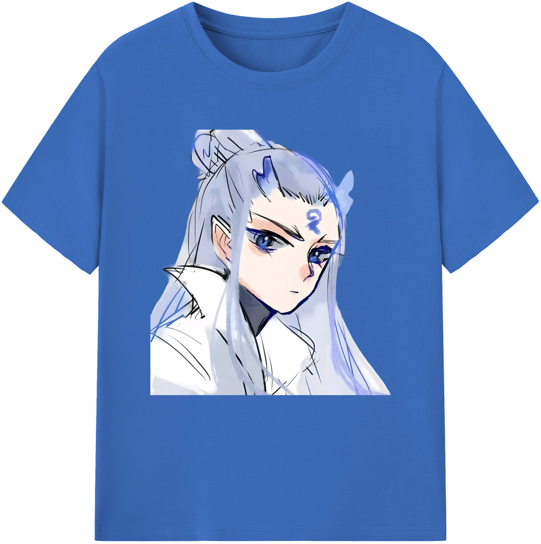 （画像用） Ne Zha 2 ナタ 魔童の大暴れ 綿100％半袖Tシャツ（フロントプリント）