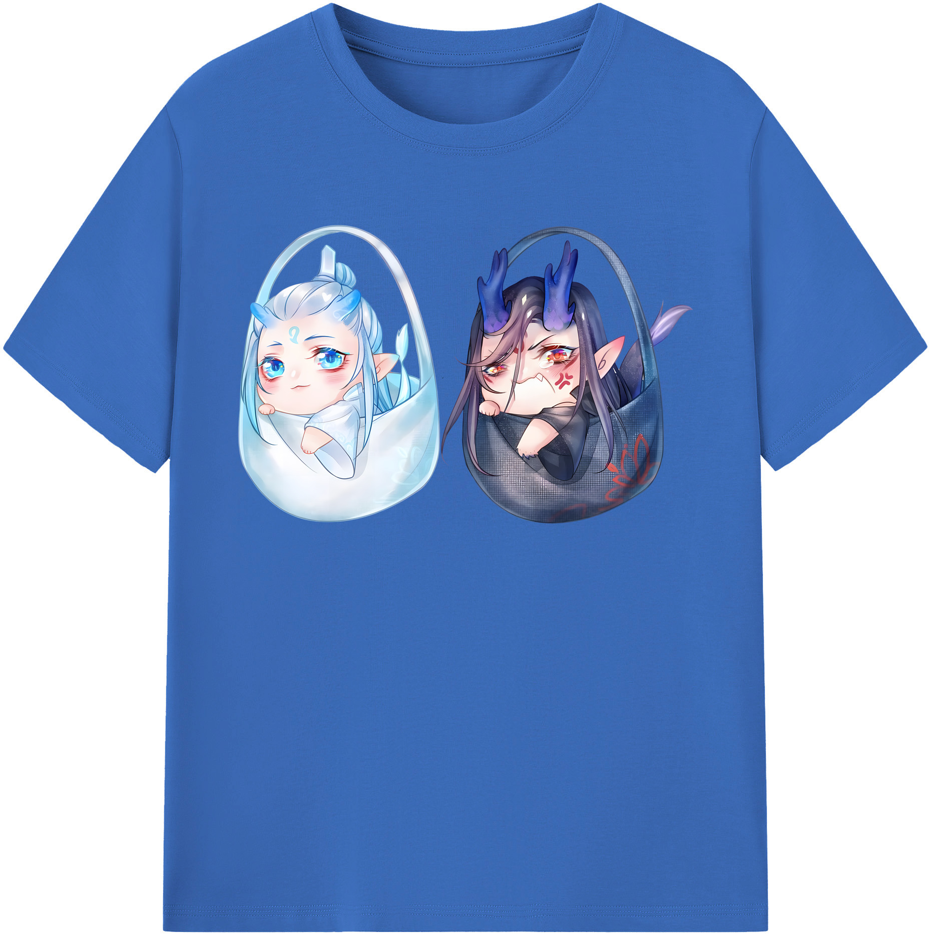 （画像用） Ne Zha 2 ナタ 魔童の大暴れ 綿100％半袖Tシャツ（フロントプリント）