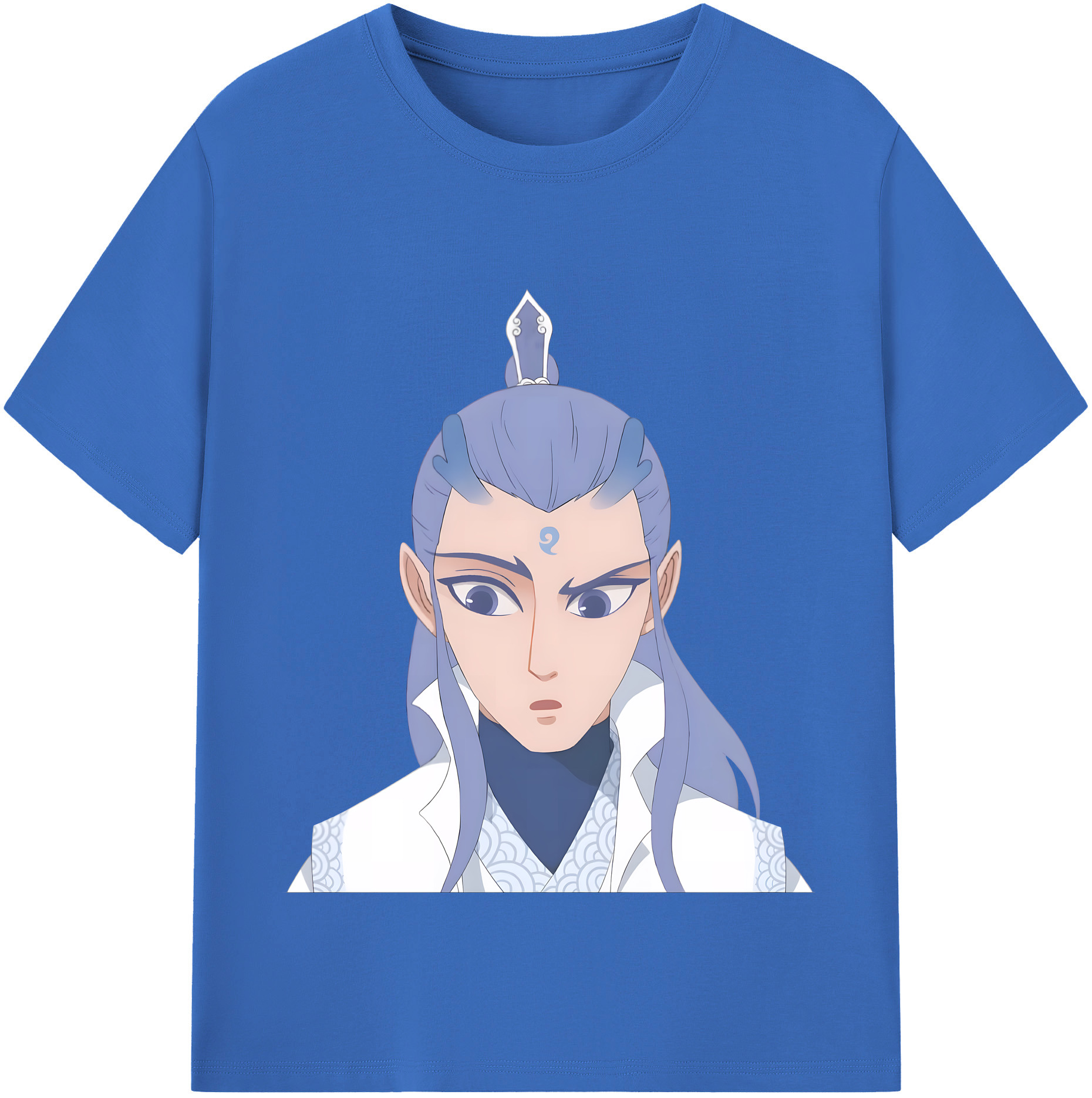 （画像用） Ne Zha 2 ナタ 魔童の大暴れ 綿100％半袖Tシャツ（フロントプリント）