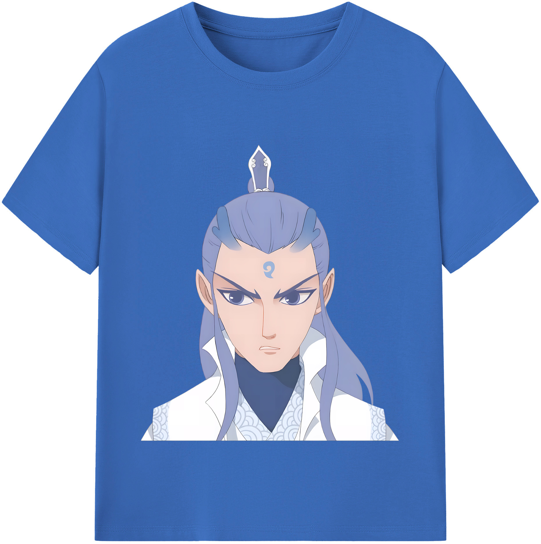 （画像用） Ne Zha 2 ナタ 魔童の大暴れ 綿100％半袖Tシャツ（フロントプリント）