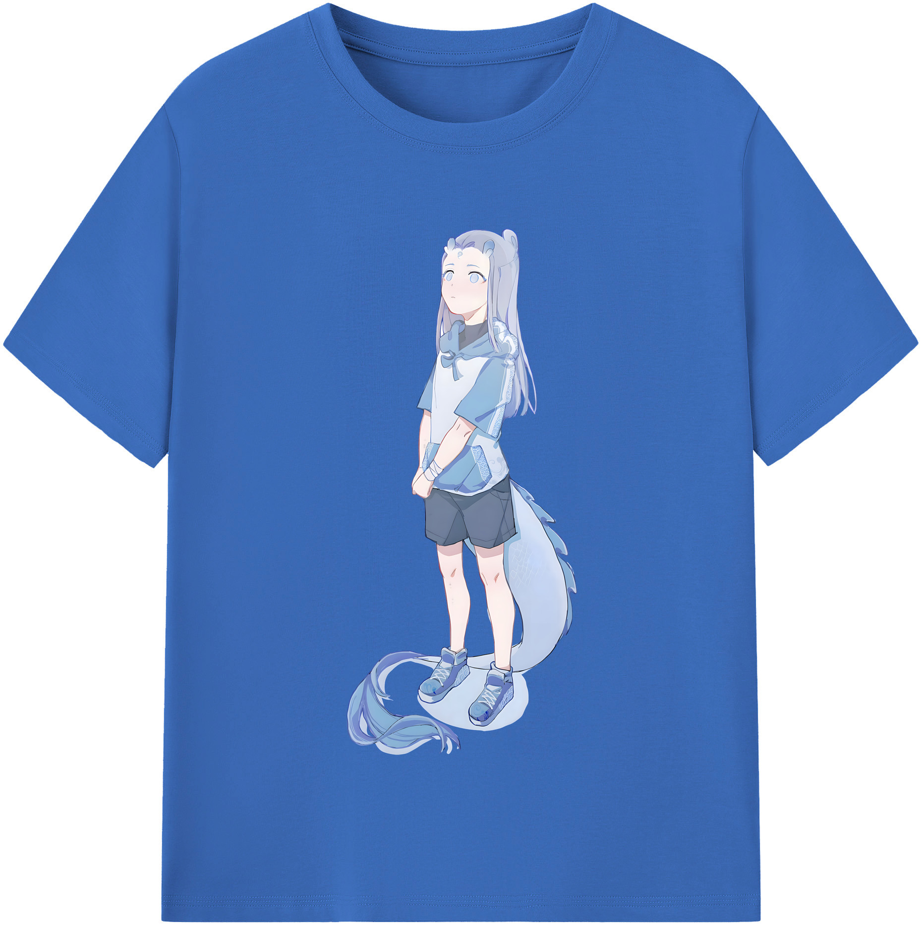 （画像用） Ne Zha 2 ナタ 魔童の大暴れ 綿100％半袖Tシャツ（フロントプリント）