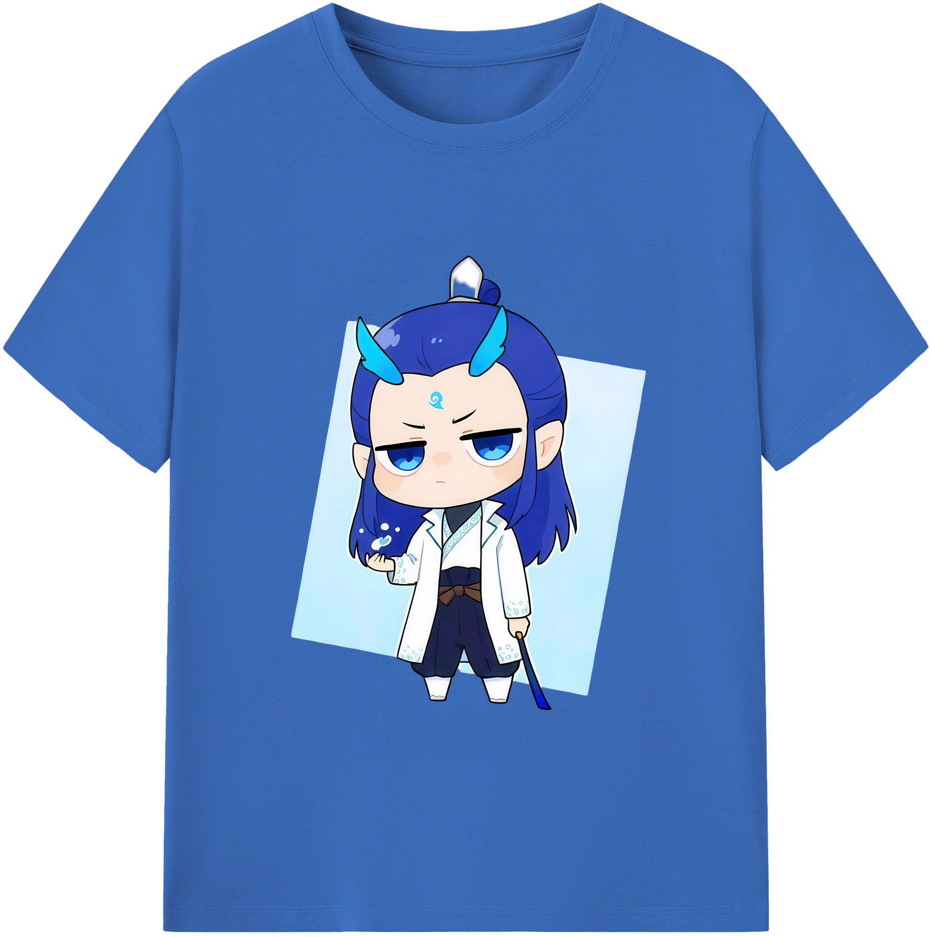 （画像用） Ne Zha 2 ナタ 魔童の大暴れ 綿100％半袖Tシャツ（フロントプリント）