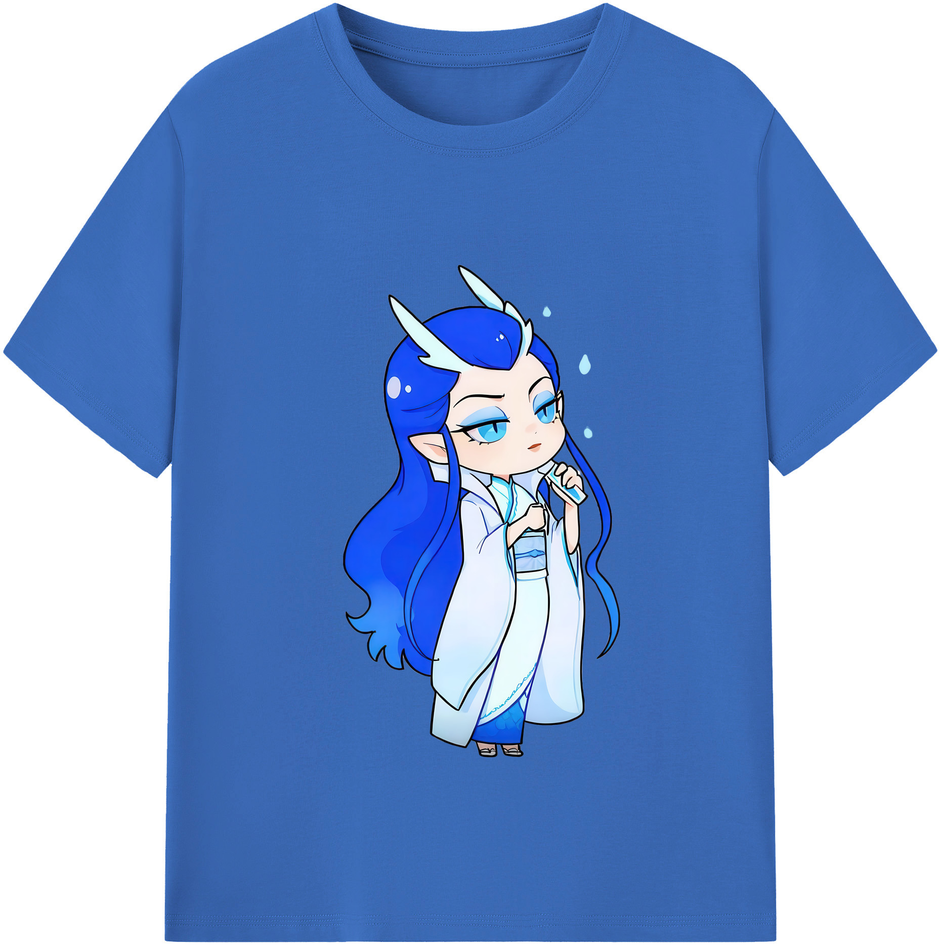 （画像用） Ne Zha 2 ナタ 魔童の大暴れ 綿100％半袖Tシャツ（フロントプリント）