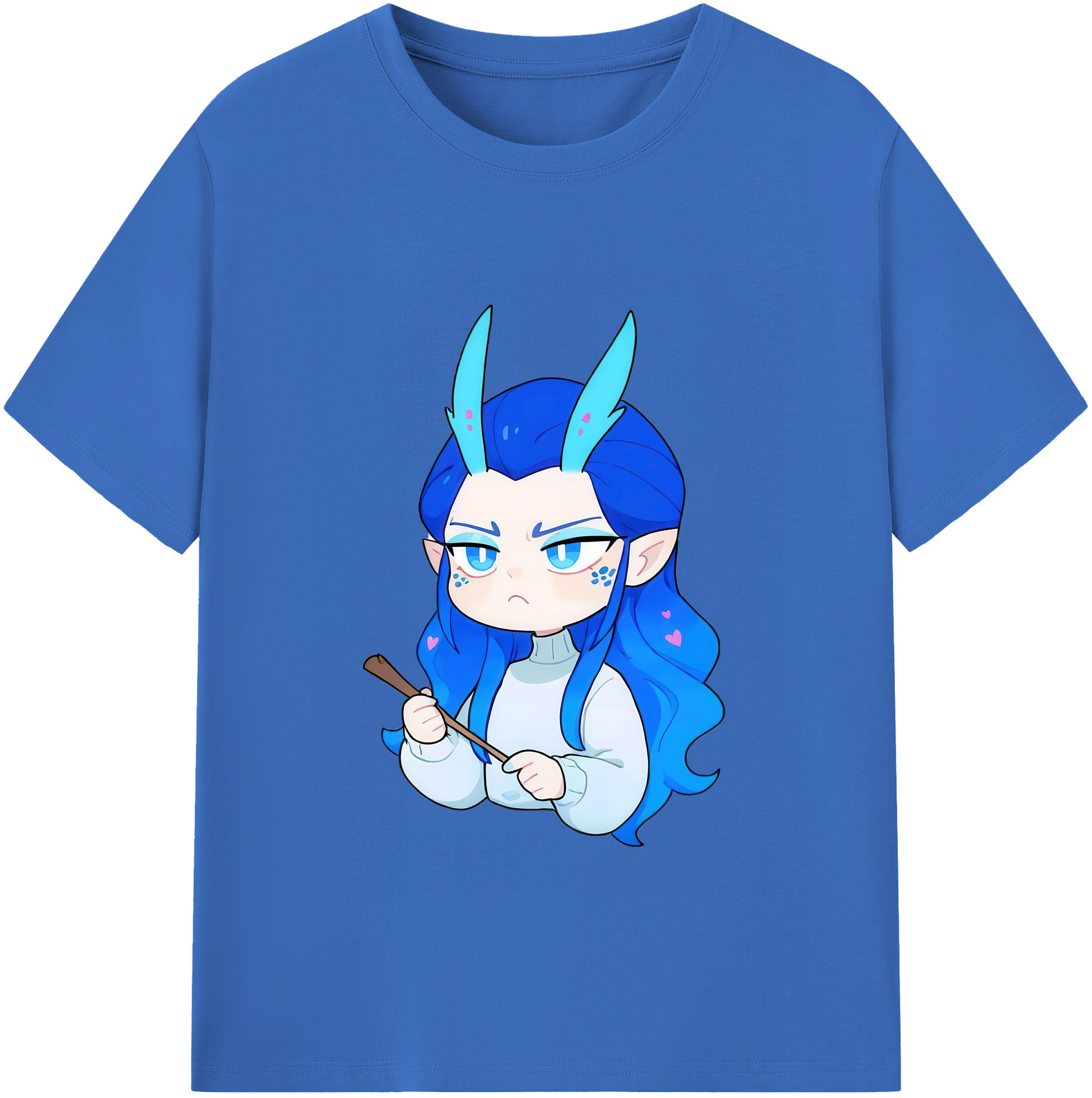 （画像用） Ne Zha 2 ナタ 魔童の大暴れ 綿100％半袖Tシャツ（フロントプリント）