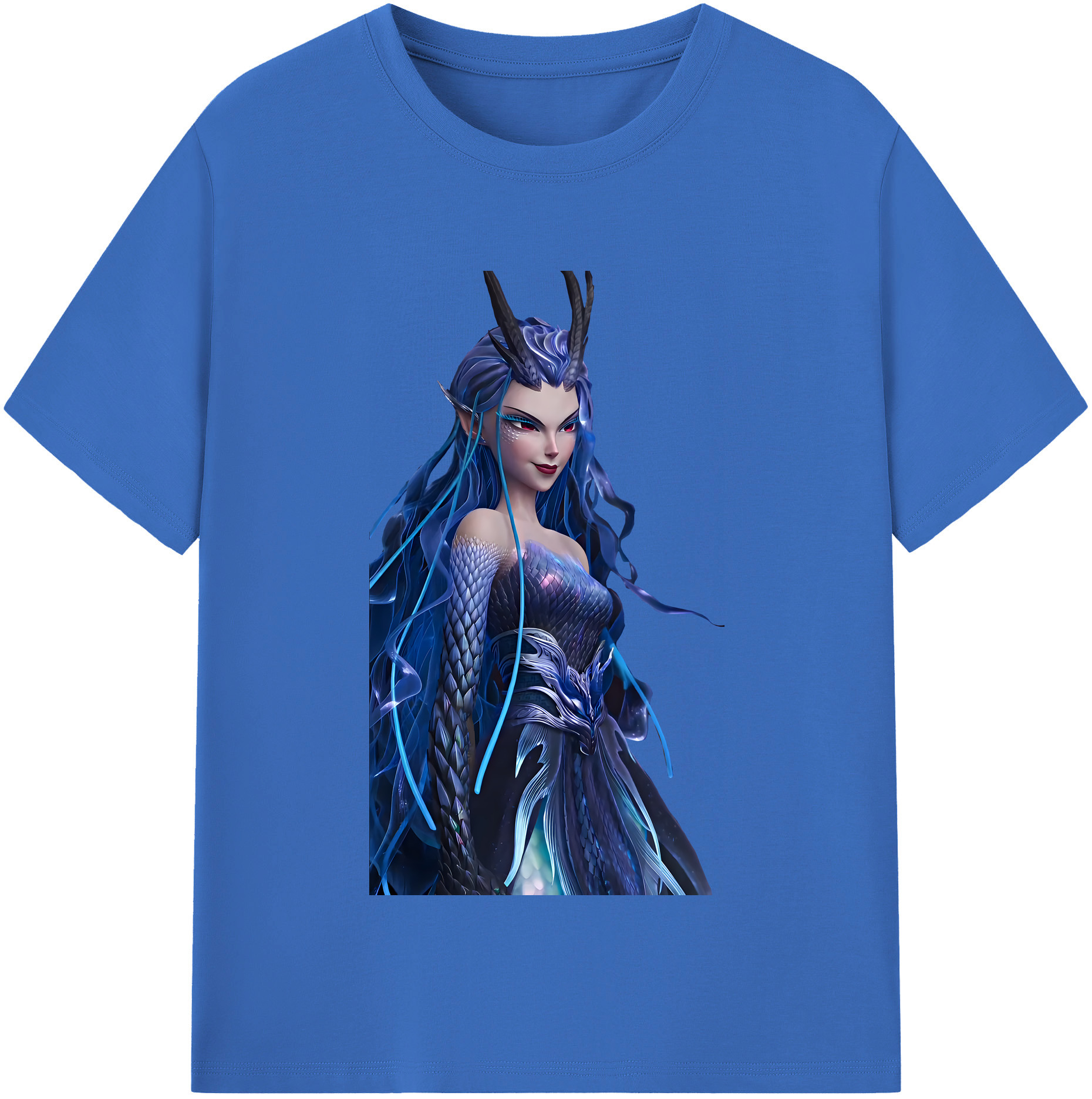 （画像用） Ne Zha 2 ナタ 魔童の大暴れ 綿100％半袖Tシャツ（フロントプリント）