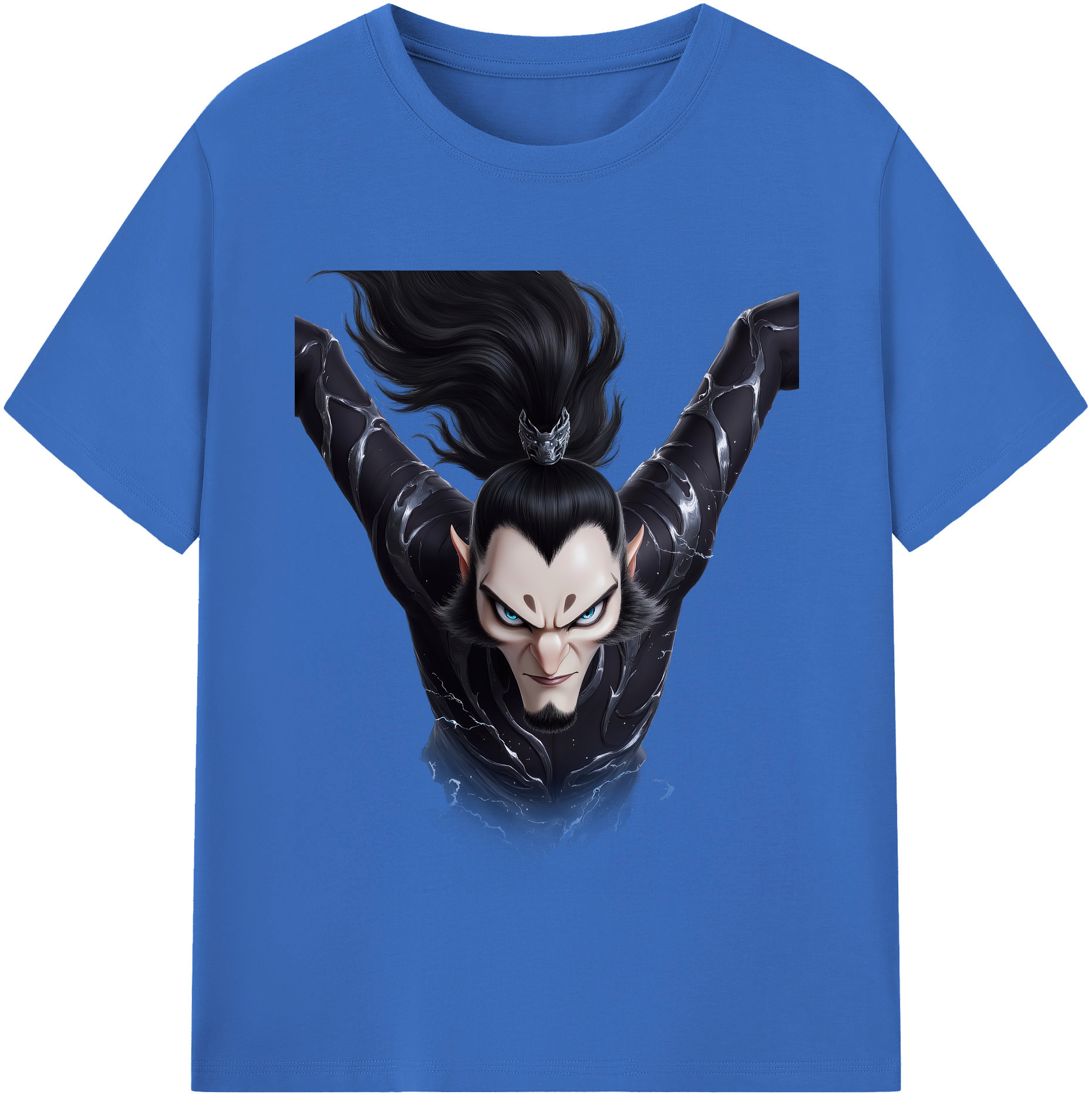 （画像用） Ne Zha 2 ナタ 魔童の大暴れ 綿100％半袖Tシャツ（フロントプリント）