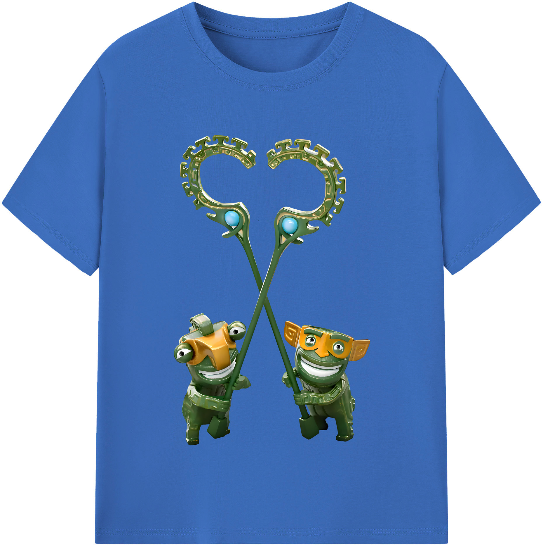 （画像用） Ne Zha 2 ナタ 魔童の大暴れ 綿100％半袖Tシャツ（フロントプリント）