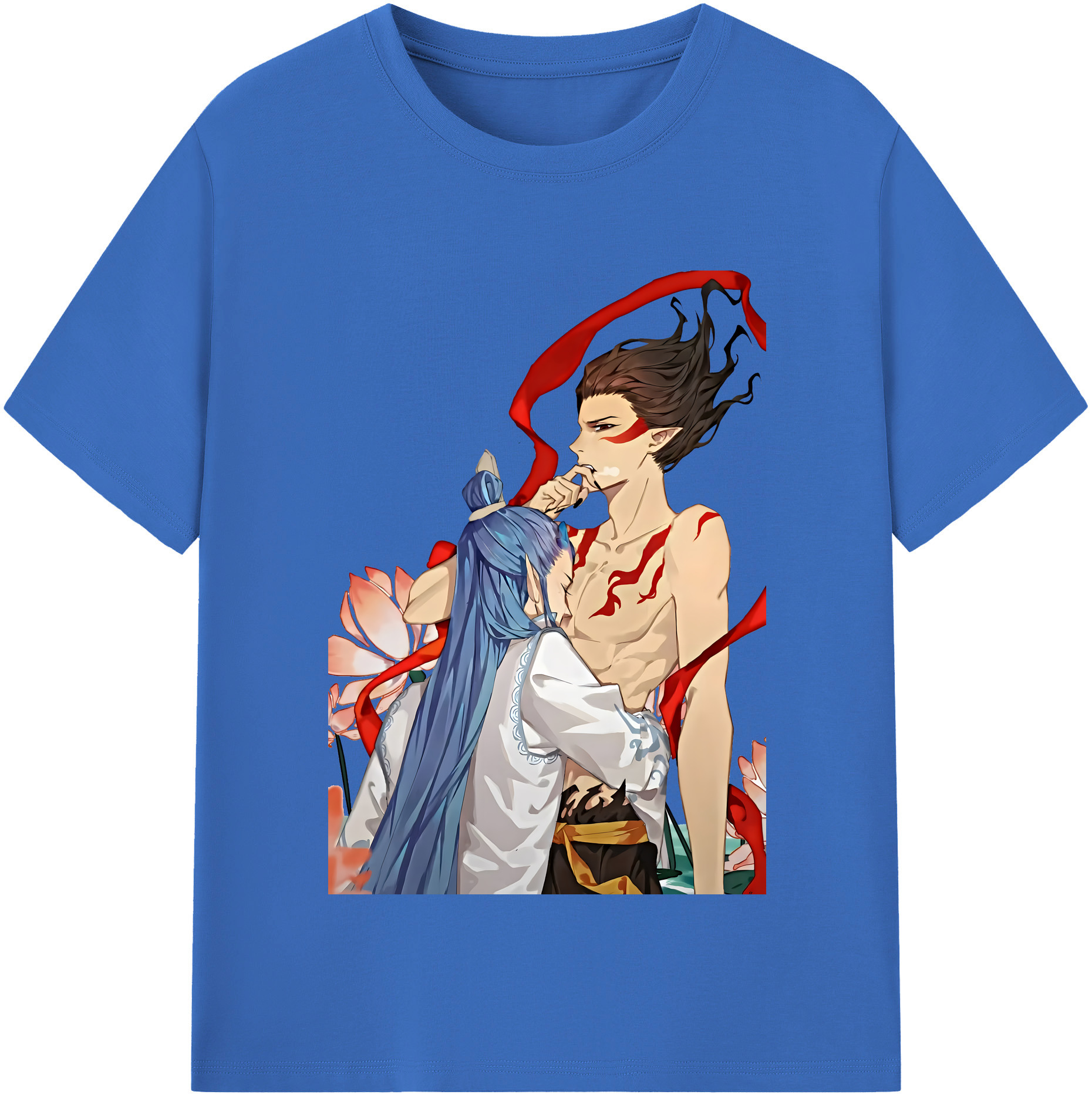 （画像用） Ne Zha 2 ナタ 魔童の大暴れ 綿100％半袖Tシャツ（フロントプリント）