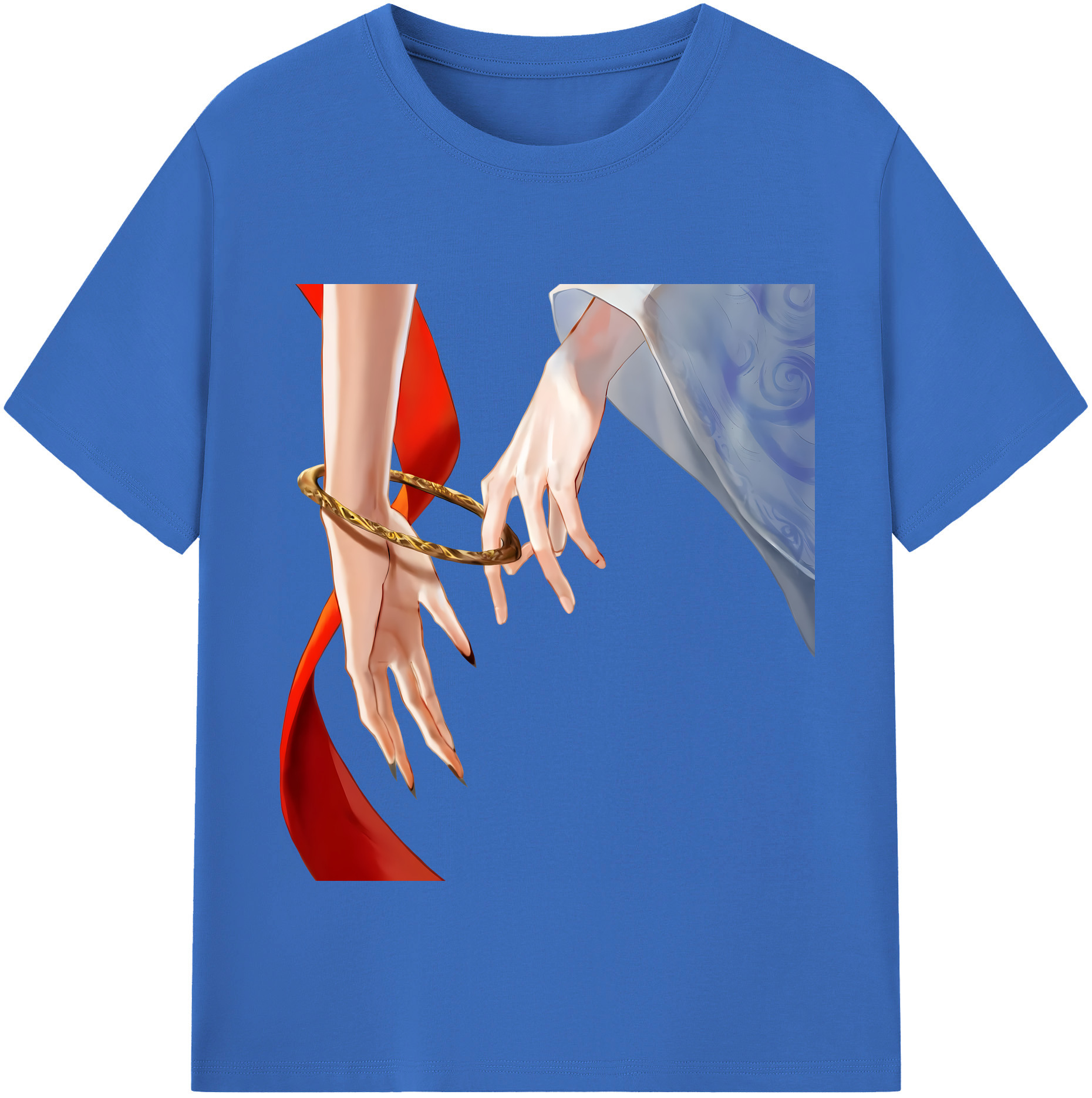 （画像用） Ne Zha 2 ナタ 魔童の大暴れ 綿100％半袖Tシャツ（フロントプリント）