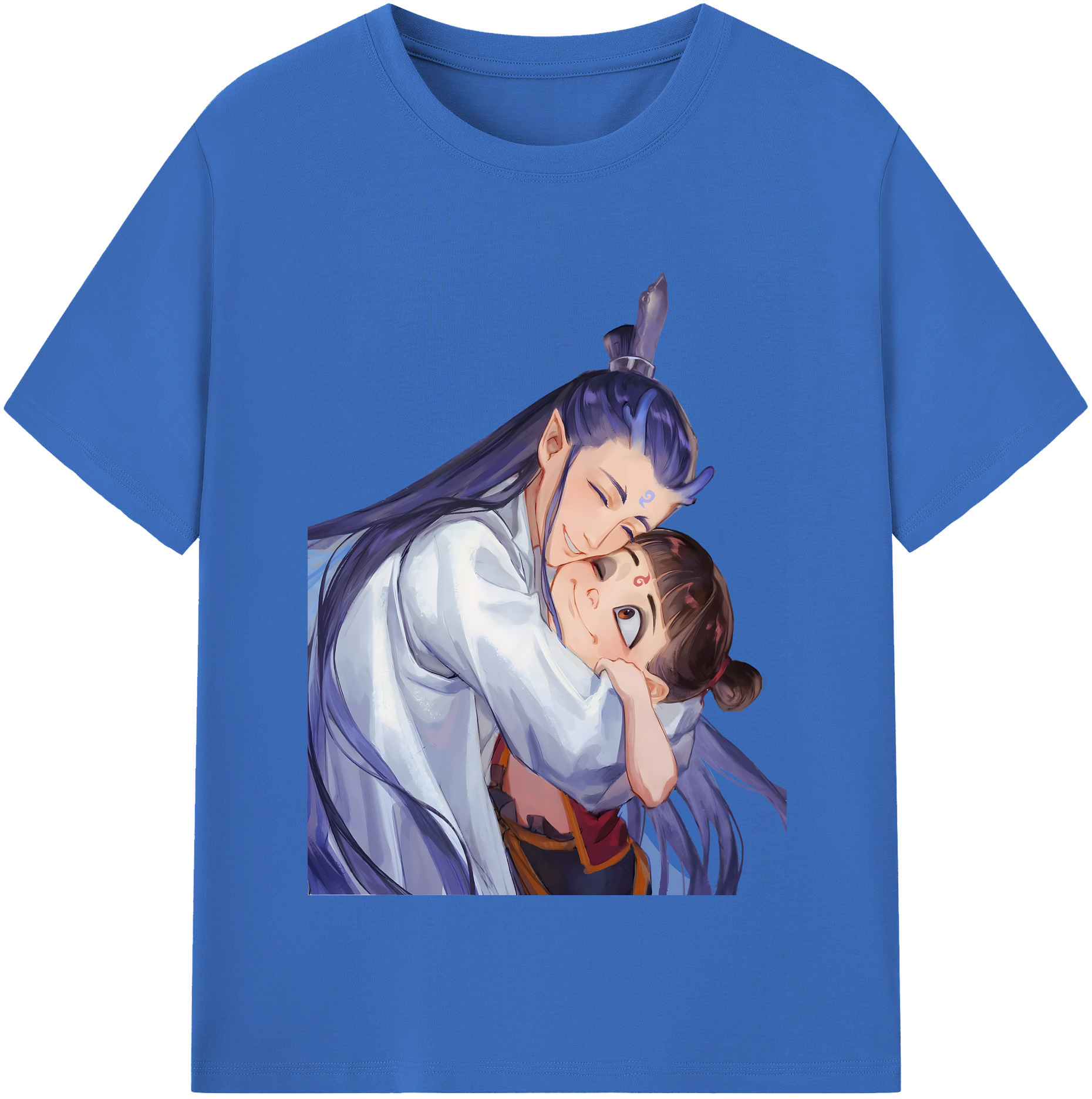 （画像用） Ne Zha 2 ナタ 魔童の大暴れ 綿100％半袖Tシャツ（フロントプリント）