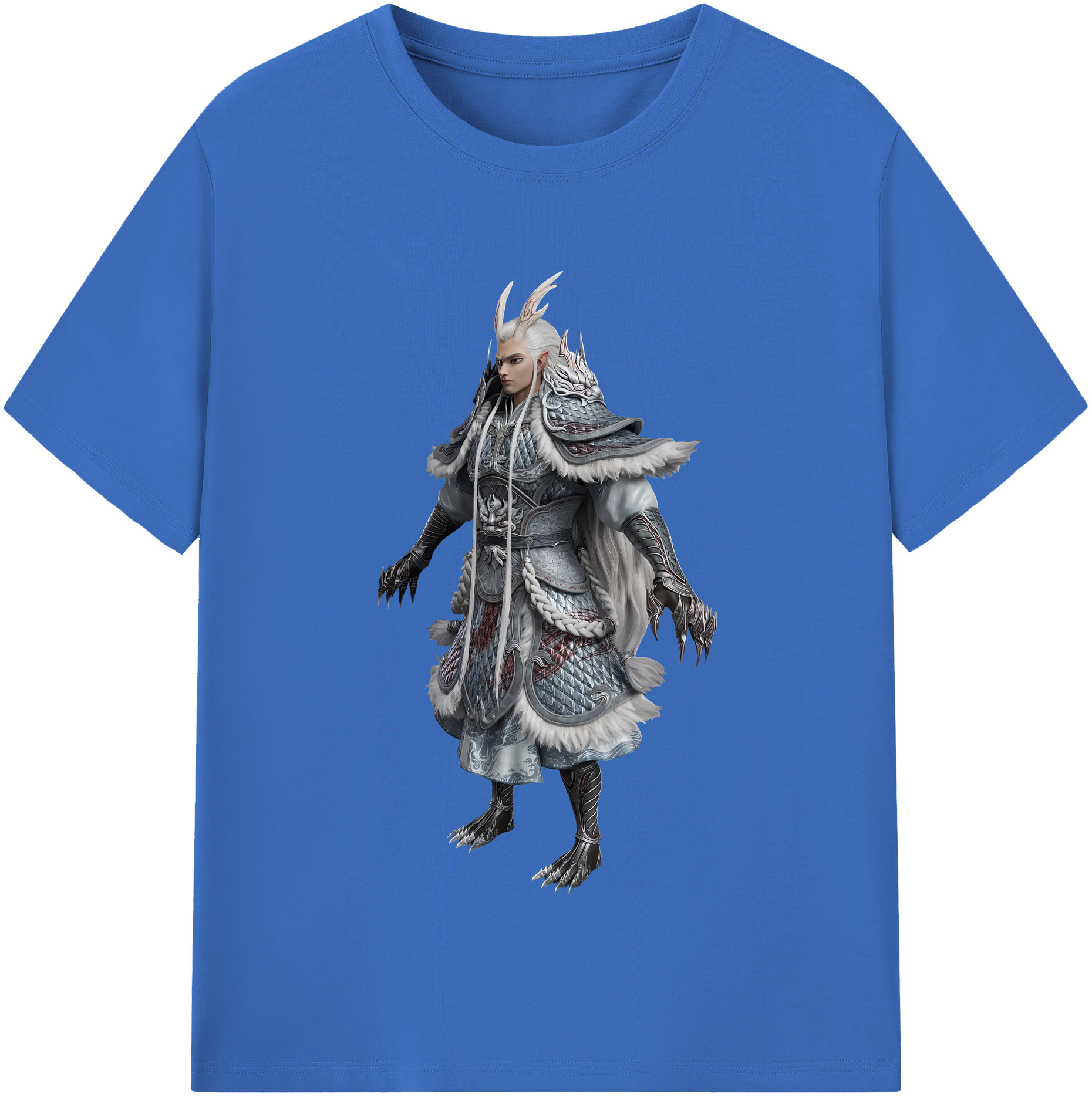（画像用） Ne Zha 2 ナタ 魔童の大暴れ 綿100％半袖Tシャツ（フロントプリント）