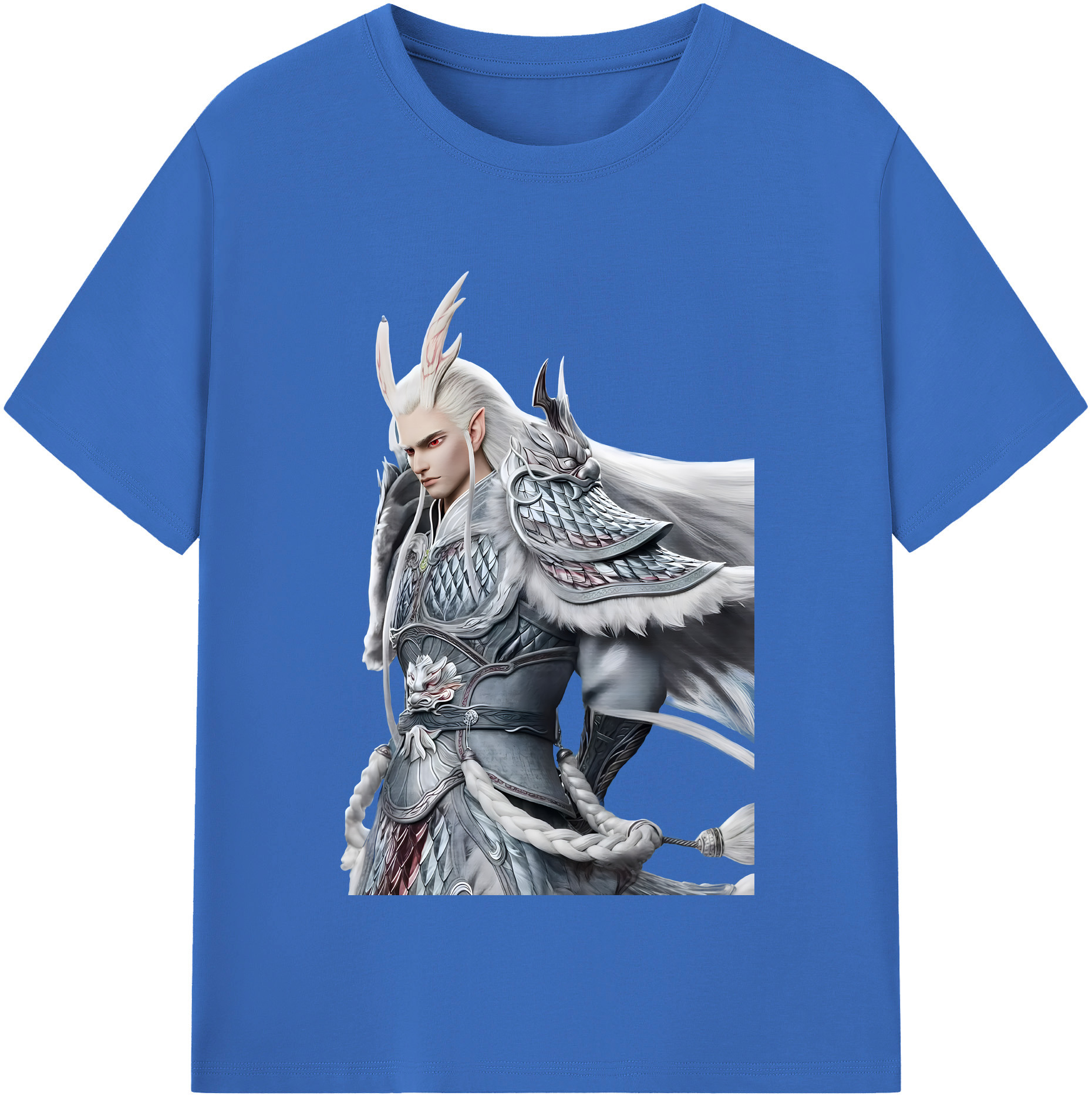 （画像用） Ne Zha 2 ナタ 魔童の大暴れ 綿100％半袖Tシャツ（フロントプリント）