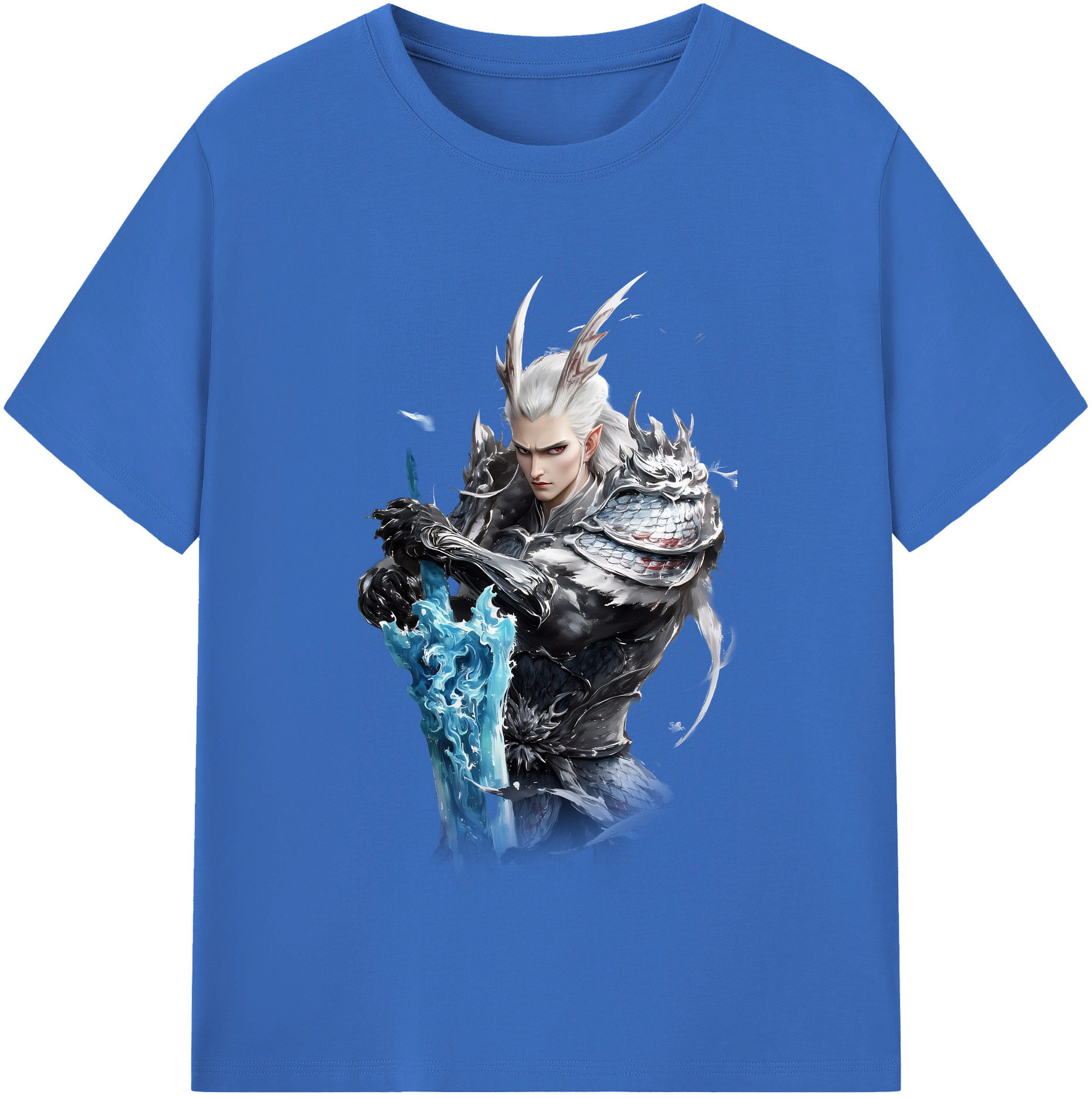 （画像用） Ne Zha 2 ナタ 魔童の大暴れ 綿100％半袖Tシャツ（フロントプリント）