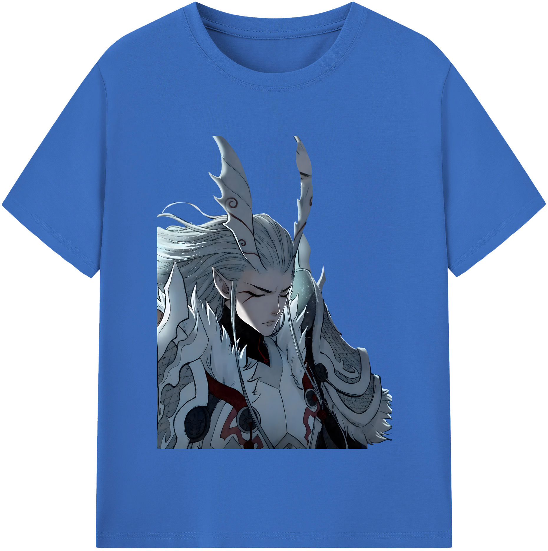 （画像用） Ne Zha 2 ナタ 魔童の大暴れ 綿100％半袖Tシャツ（フロントプリント）