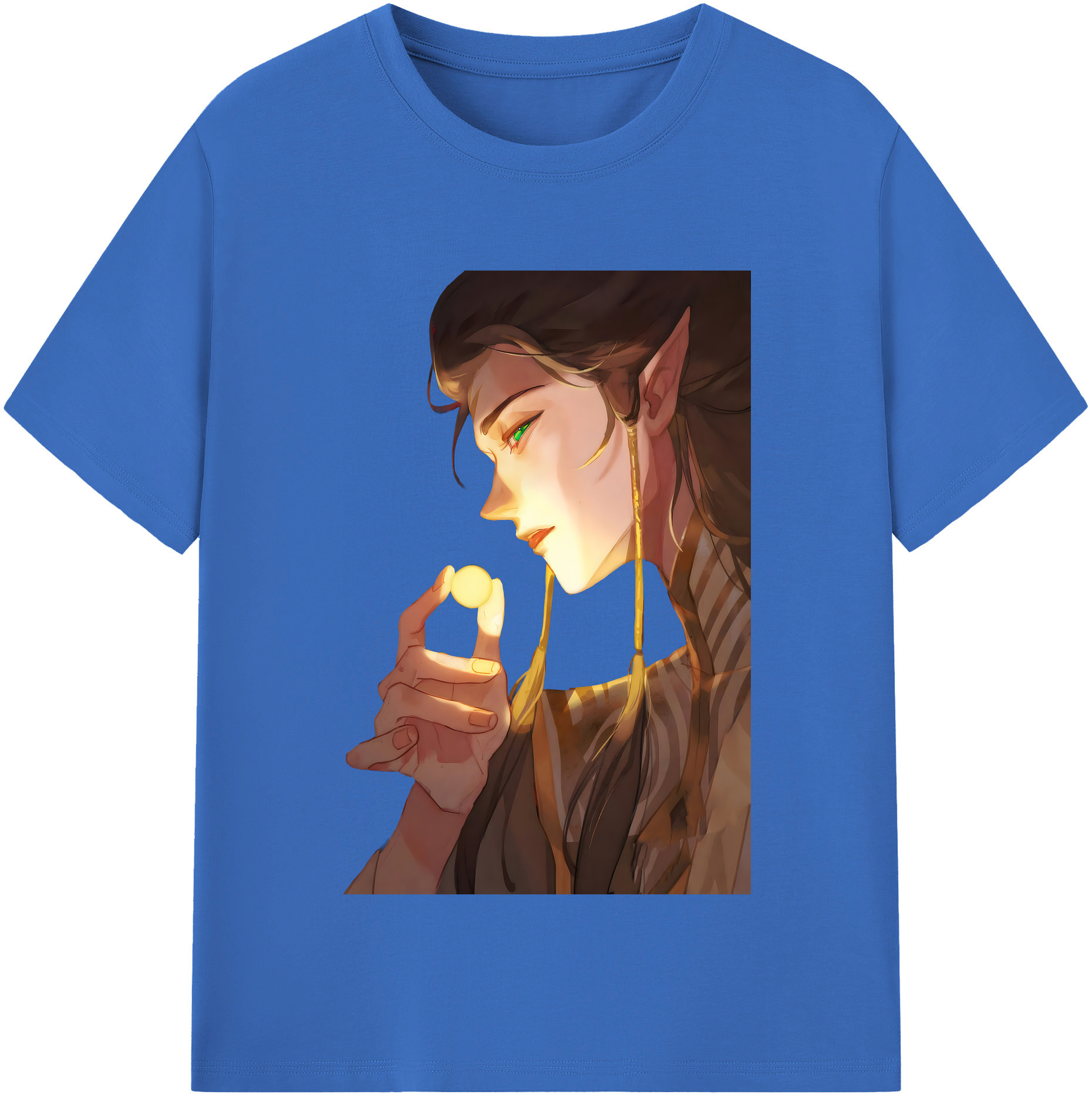 （画像用） Ne Zha 2 ナタ 魔童の大暴れ 綿100％半袖Tシャツ（フロントプリント）