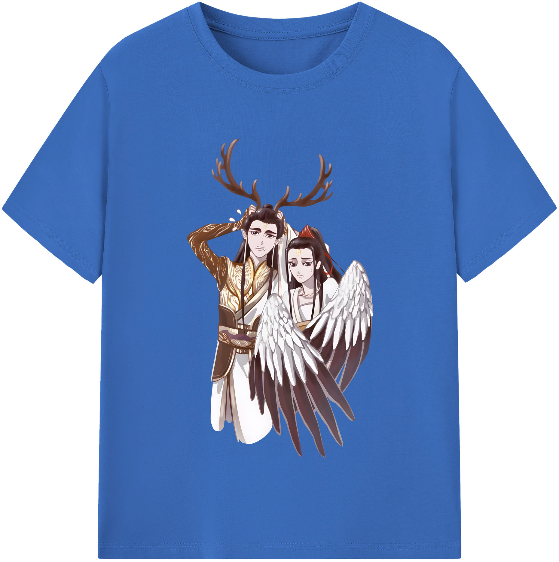 （画像用） Ne Zha 2 ナタ 魔童の大暴れ 綿100％半袖Tシャツ（フロントプリント）