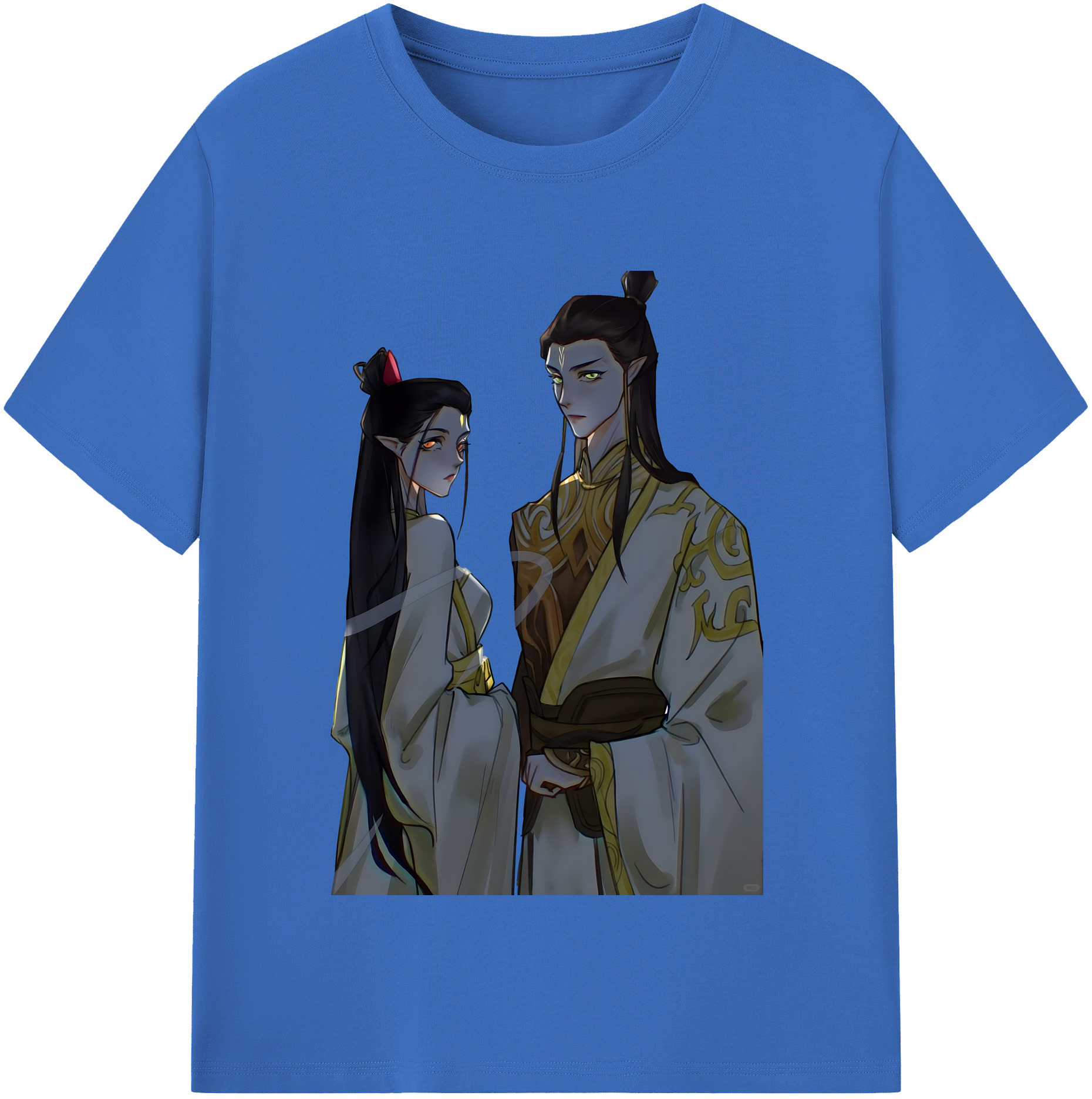 （画像用） Ne Zha 2 ナタ 魔童の大暴れ 綿100％半袖Tシャツ（フロントプリント）