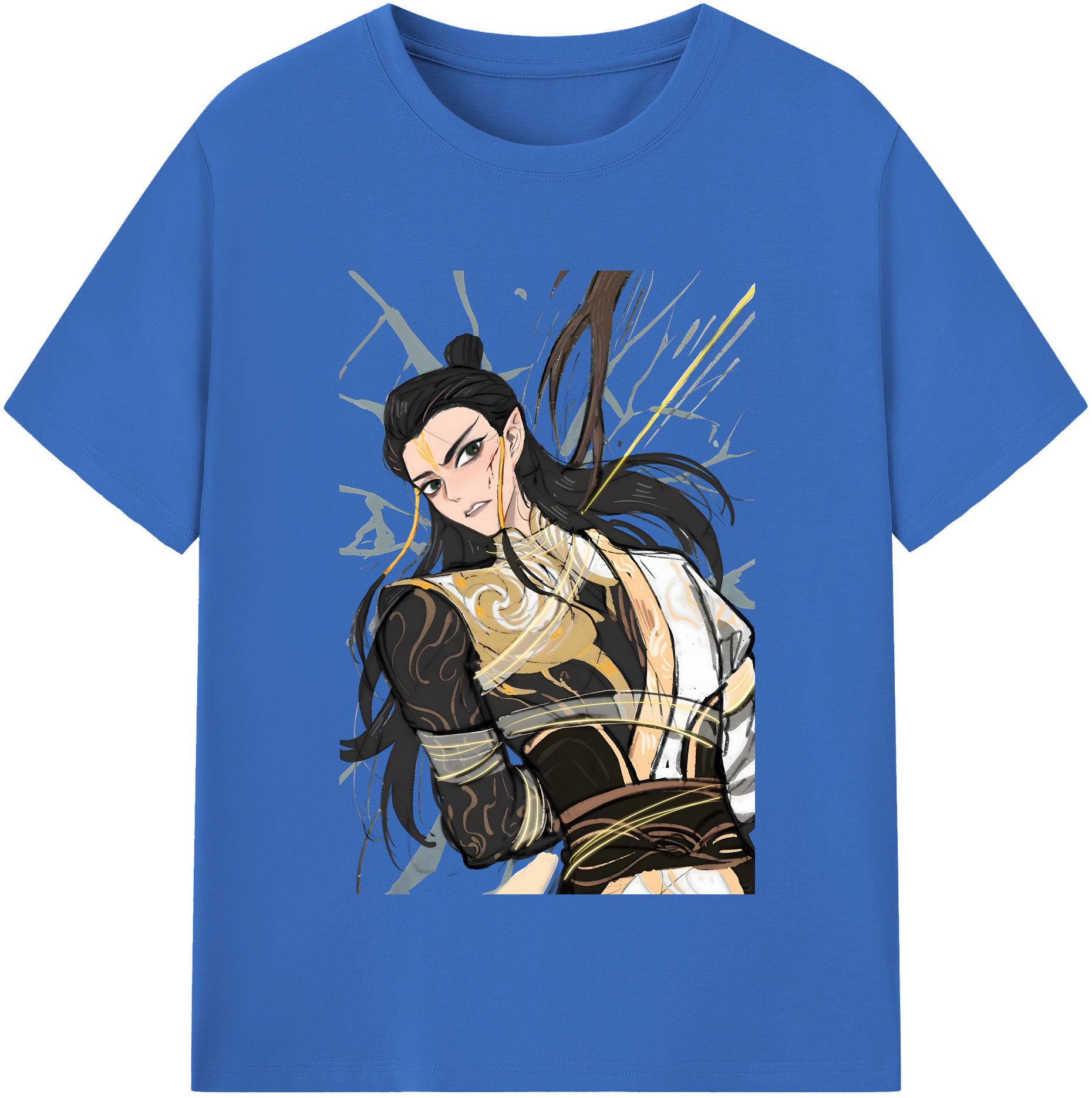 （画像用） Ne Zha 2 ナタ 魔童の大暴れ 綿100％半袖Tシャツ（フロントプリント）