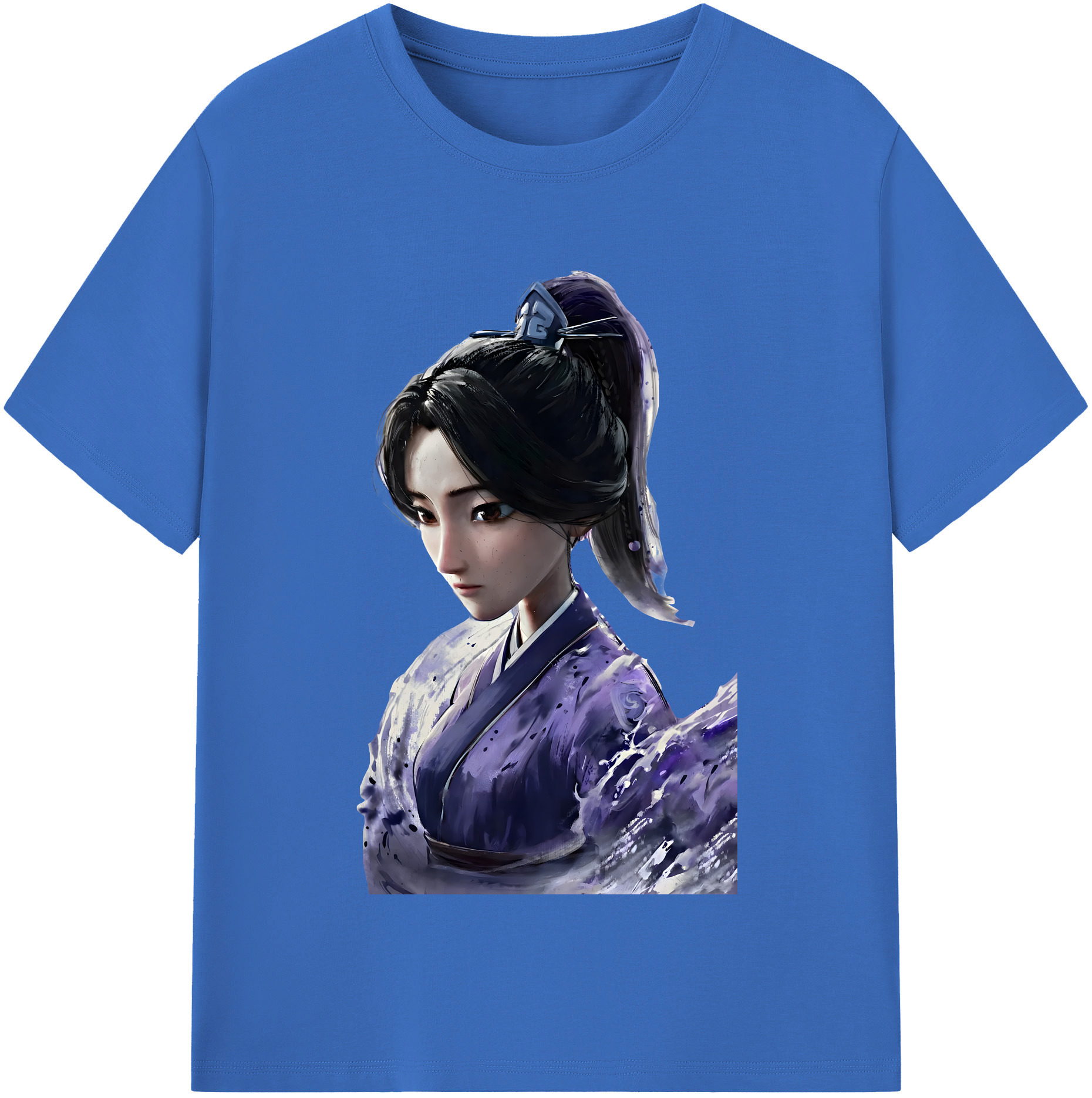 （画像用） Ne Zha 2 ナタ 魔童の大暴れ 綿100％半袖Tシャツ（フロントプリント）