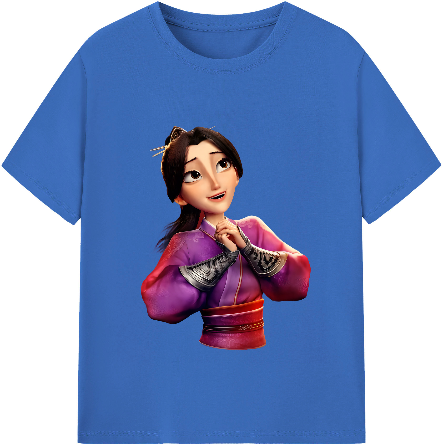（画像用） Ne Zha 2 ナタ 魔童の大暴れ 綿100％半袖Tシャツ（フロントプリント）