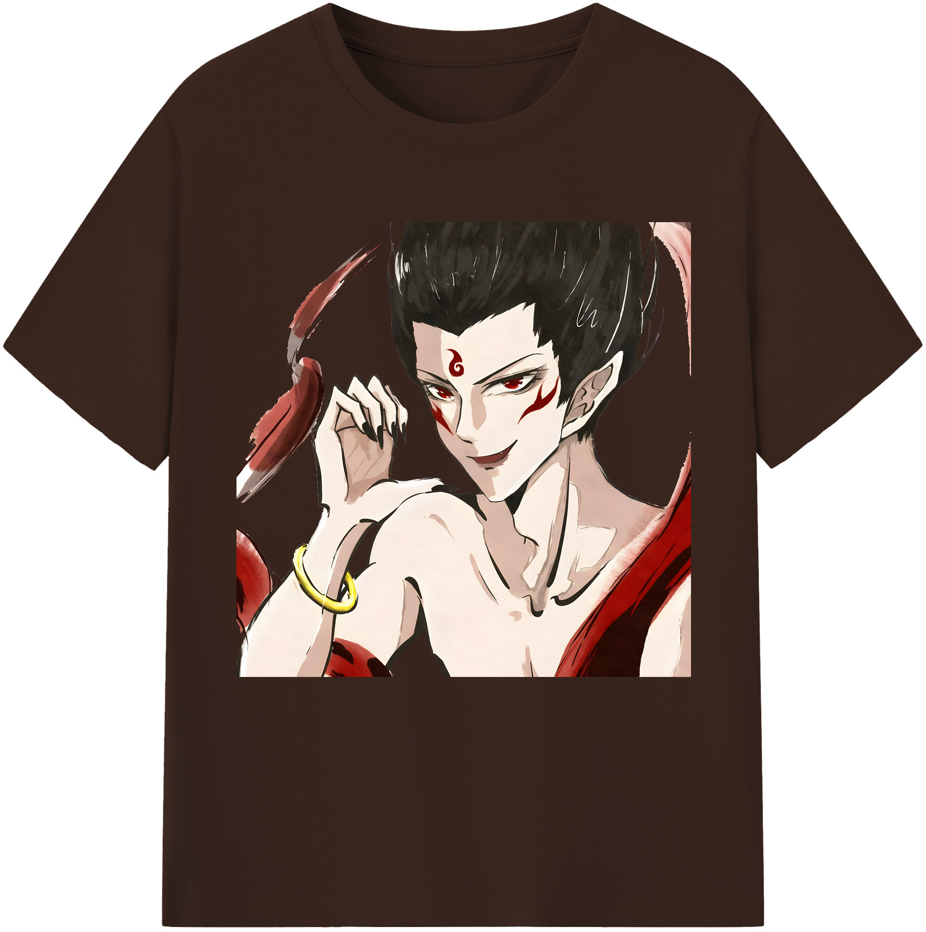 （画像用） Ne Zha 2 ナタ 魔童の大暴れ 綿100％半袖Tシャツ（フロントプリント）