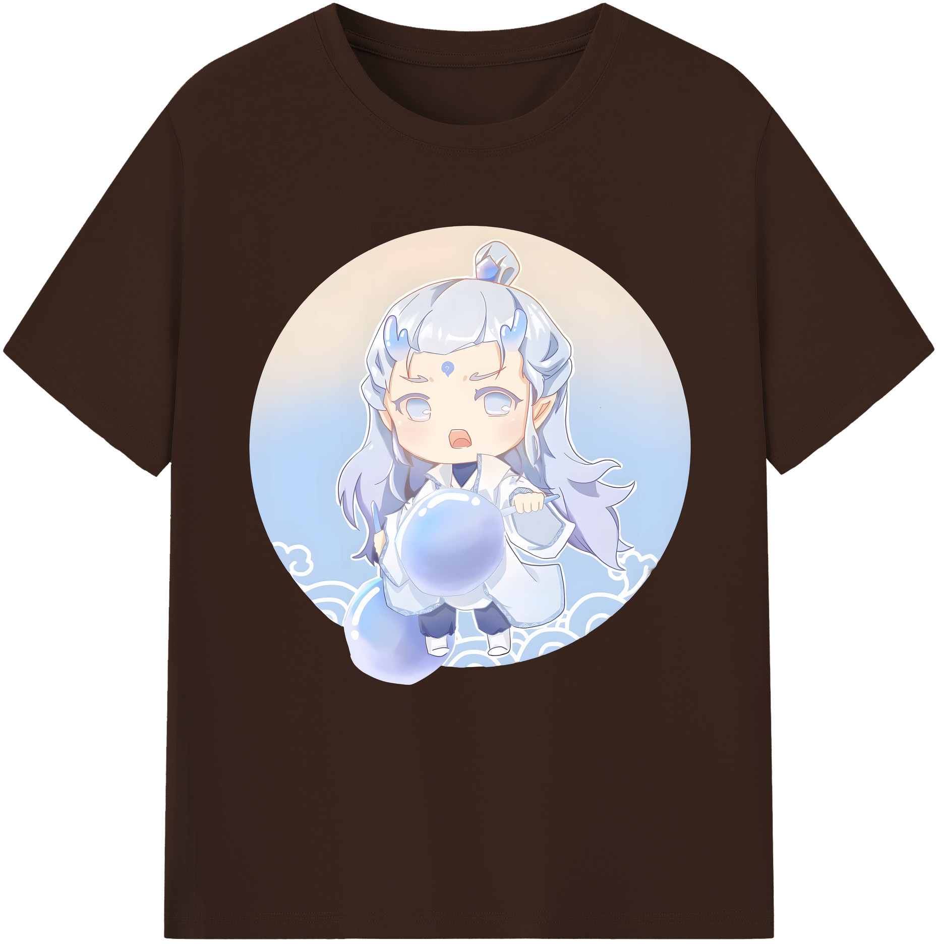 （画像用） Ne Zha 2 ナタ 魔童の大暴れ 綿100％半袖Tシャツ（フロントプリント）