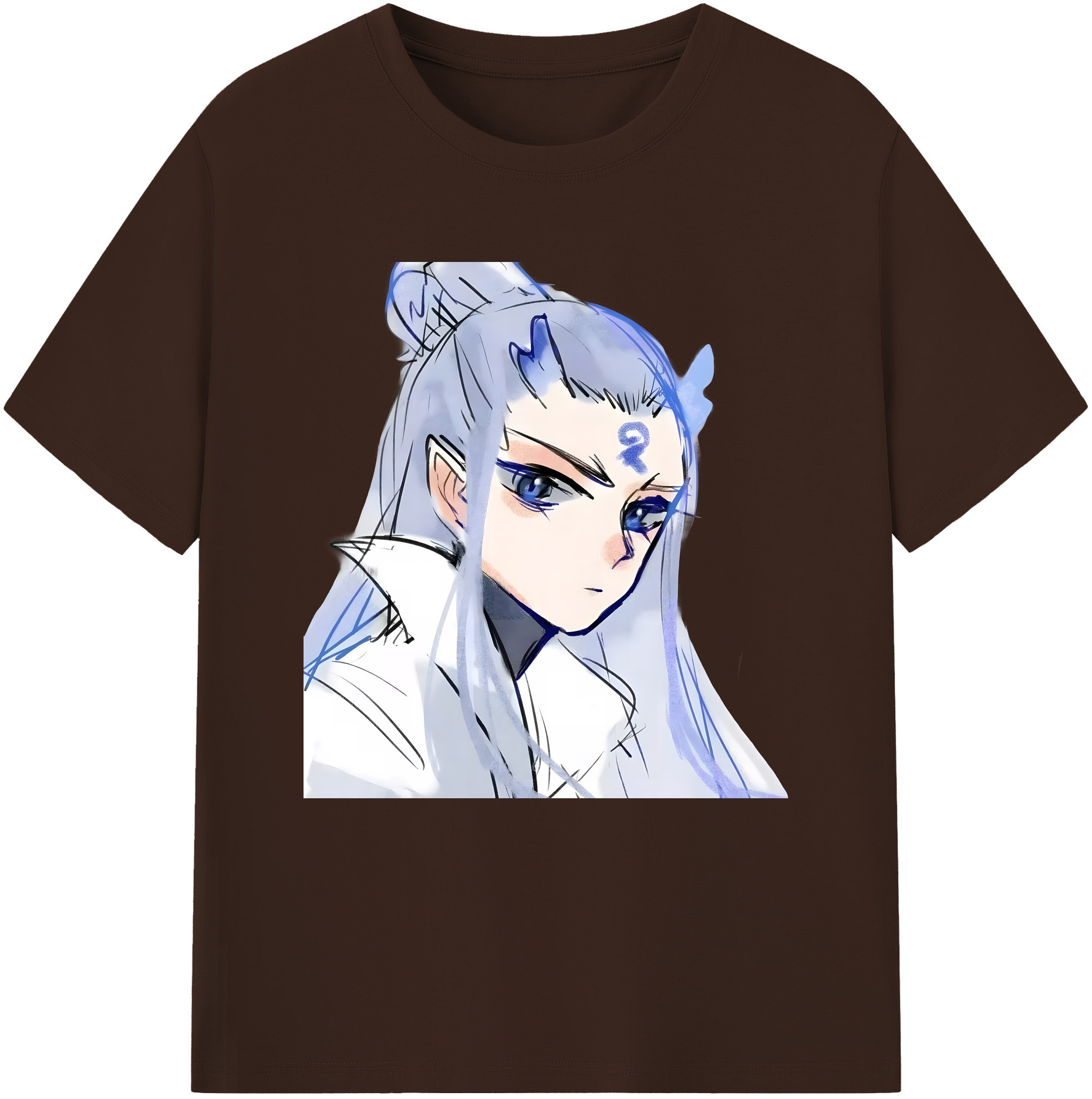 （画像用） Ne Zha 2 ナタ 魔童の大暴れ 綿100％半袖Tシャツ（フロントプリント）
