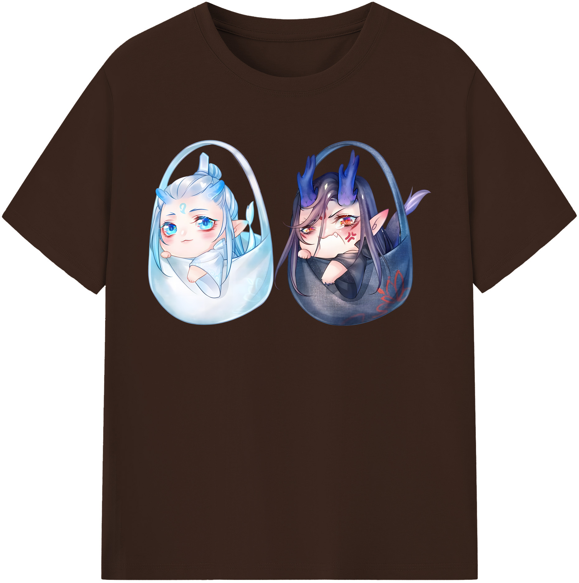 （画像用） Ne Zha 2 ナタ 魔童の大暴れ 綿100％半袖Tシャツ（フロントプリント）
