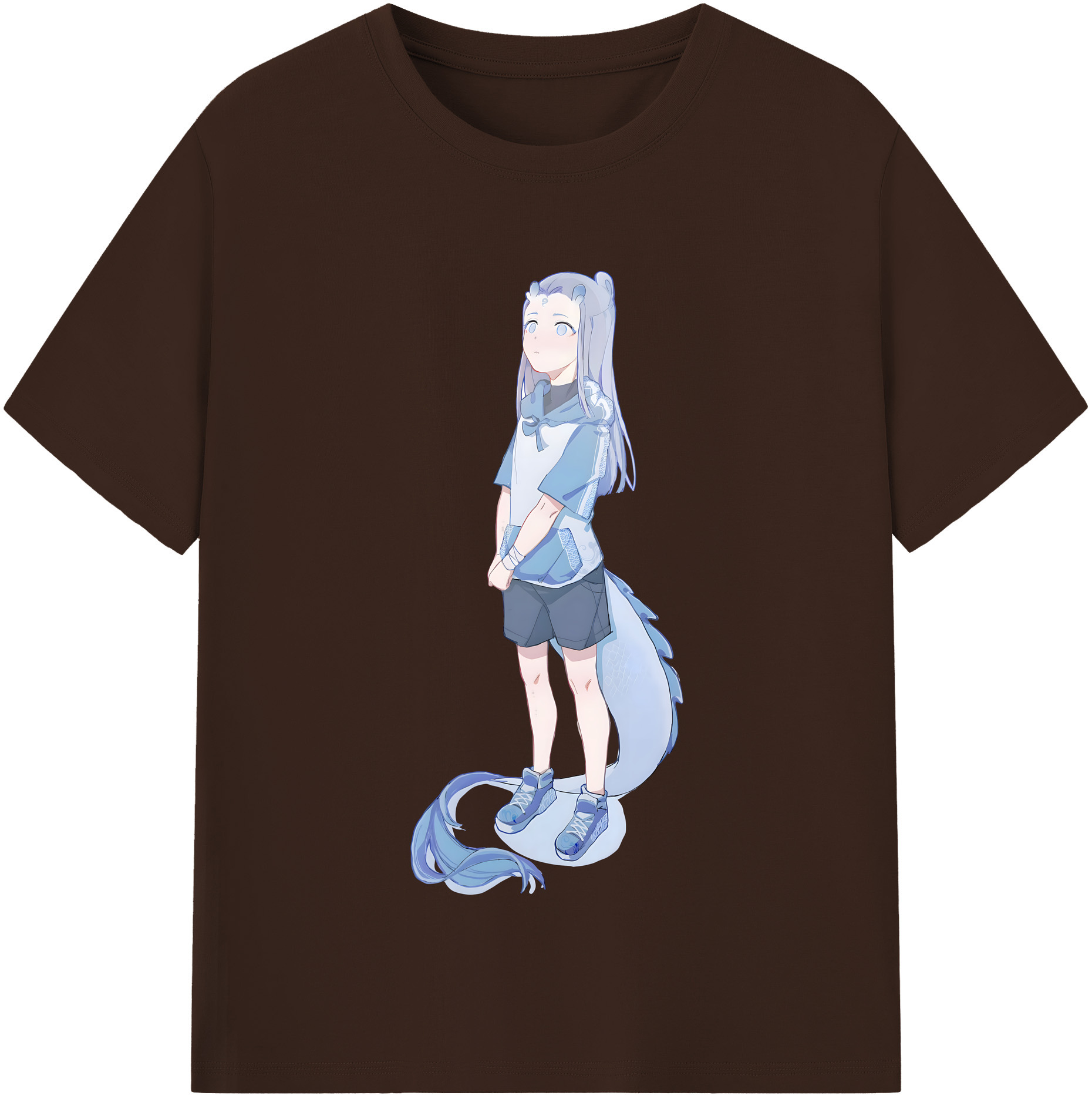 （画像用） Ne Zha 2 ナタ 魔童の大暴れ 綿100％半袖Tシャツ（フロントプリント）