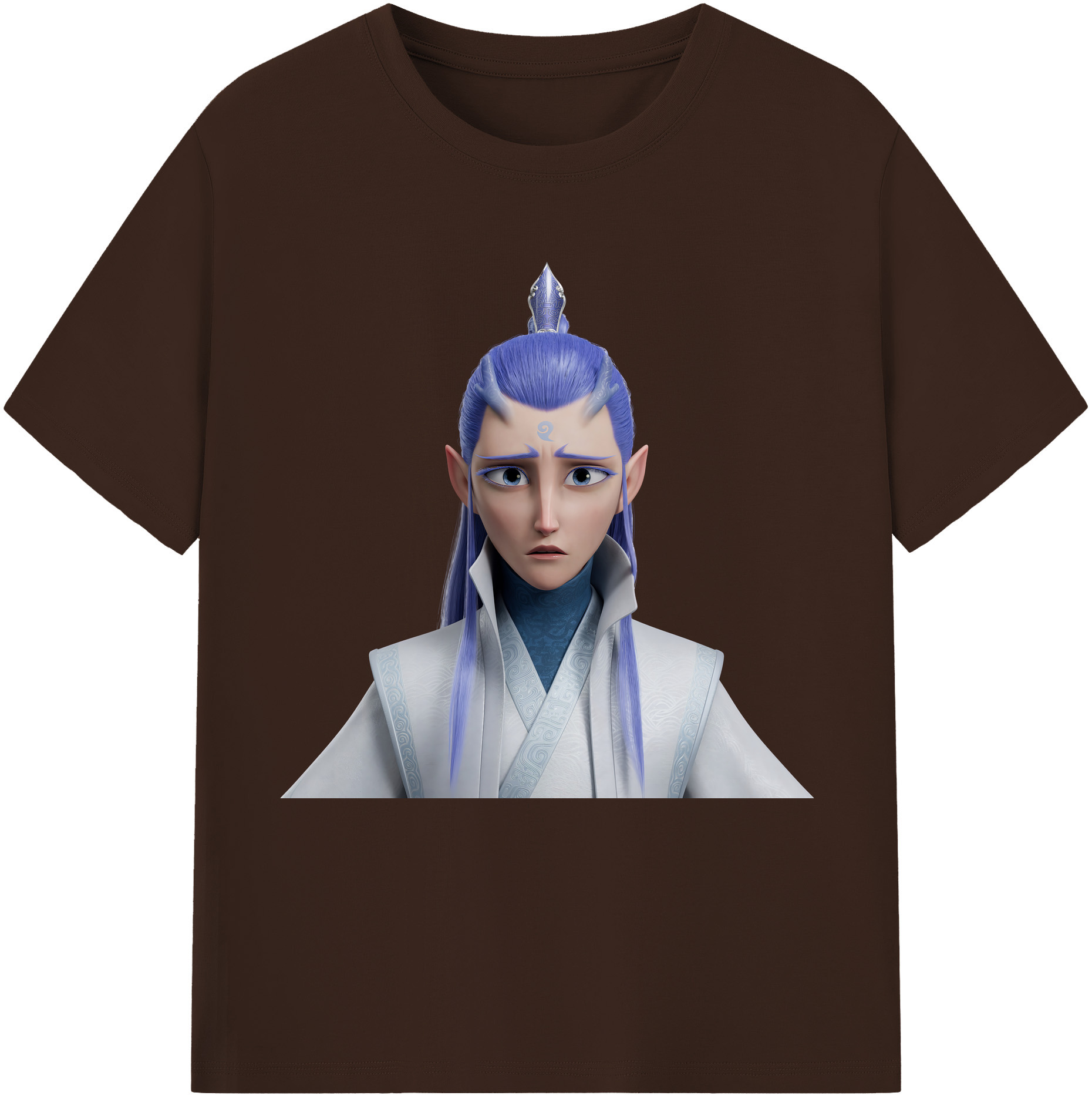 （画像用） Ne Zha 2 ナタ 魔童の大暴れ 綿100％半袖Tシャツ（フロントプリント）