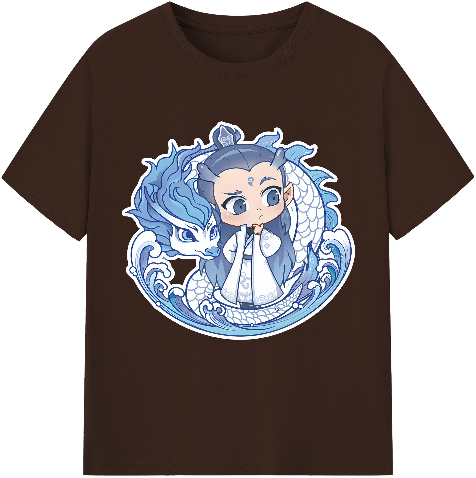 （画像用） Ne Zha 2 ナタ 魔童の大暴れ 綿100％半袖Tシャツ（フロントプリント）