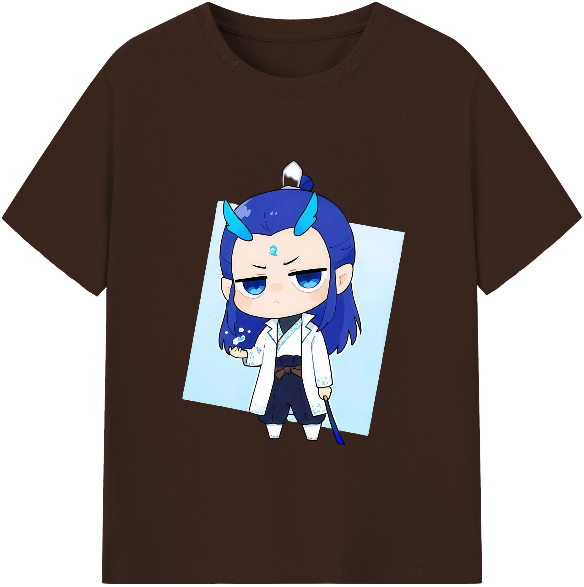 （画像用） Ne Zha 2 ナタ 魔童の大暴れ 綿100％半袖Tシャツ（フロントプリント）