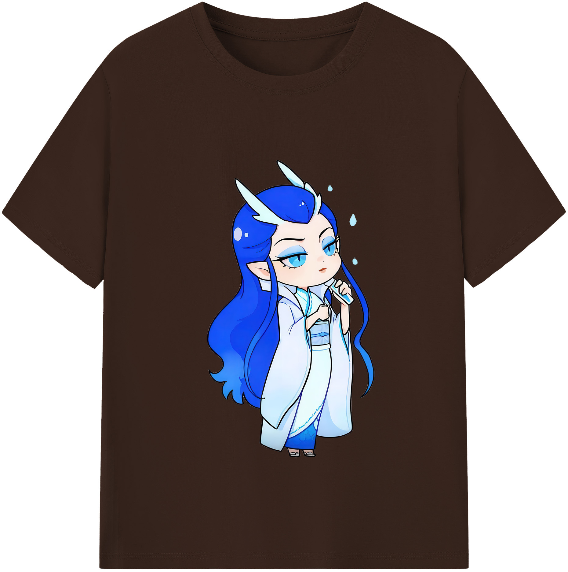 （画像用） Ne Zha 2 ナタ 魔童の大暴れ 綿100％半袖Tシャツ（フロントプリント）