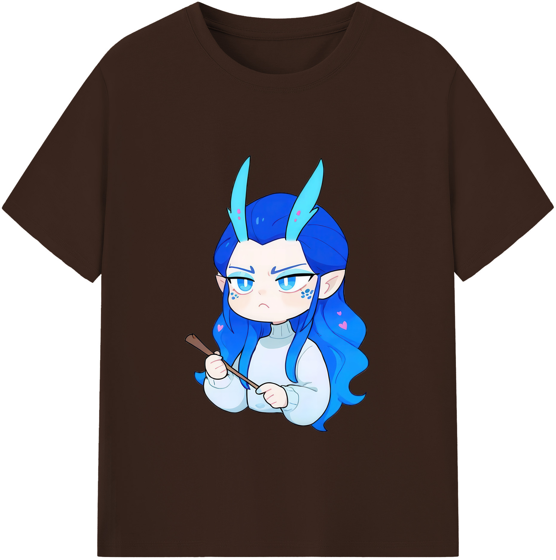 （画像用） Ne Zha 2 ナタ 魔童の大暴れ 綿100％半袖Tシャツ（フロントプリント）