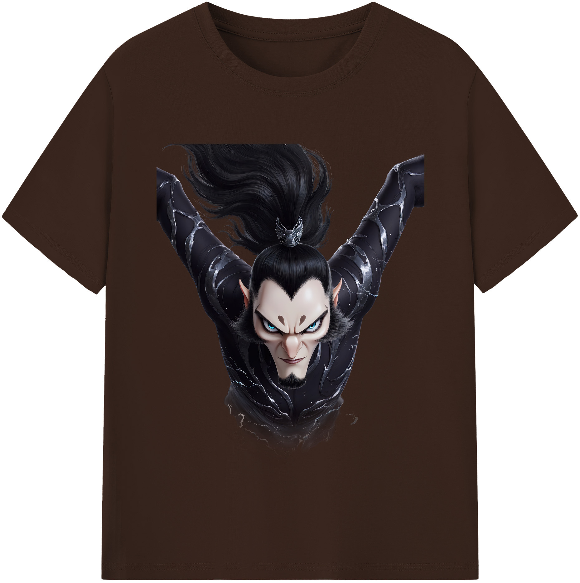 （画像用） Ne Zha 2 ナタ 魔童の大暴れ 綿100％半袖Tシャツ（フロントプリント）