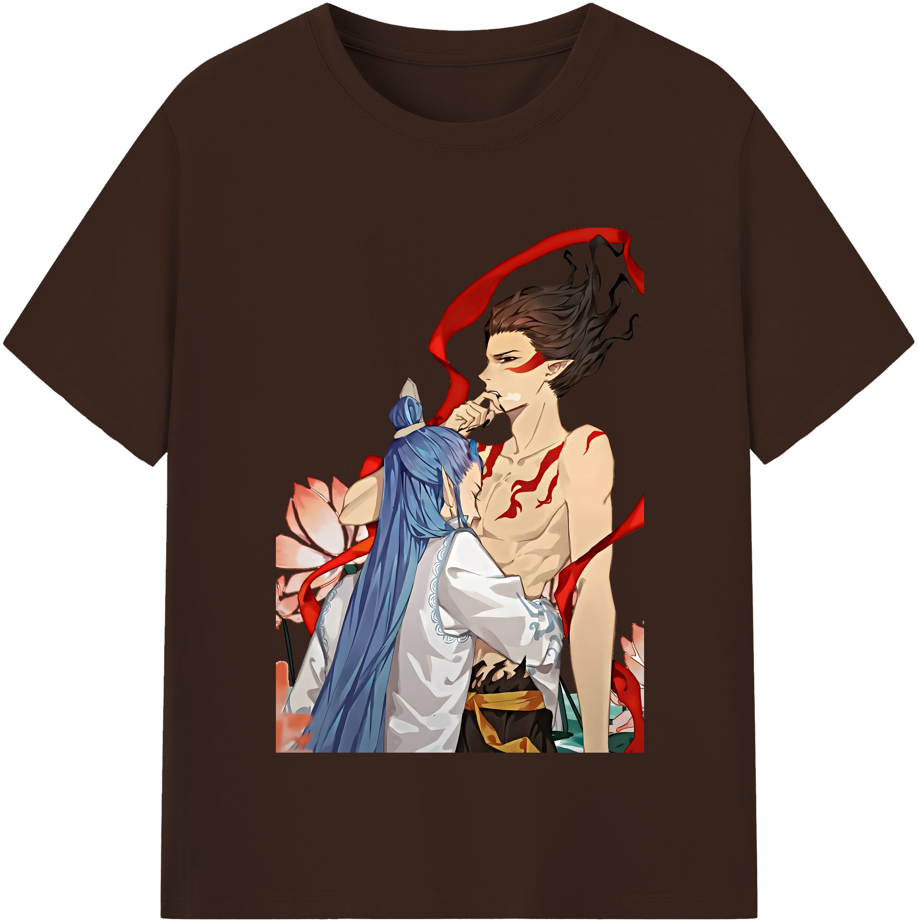 （画像用） Ne Zha 2 ナタ 魔童の大暴れ 綿100％半袖Tシャツ（フロントプリント）